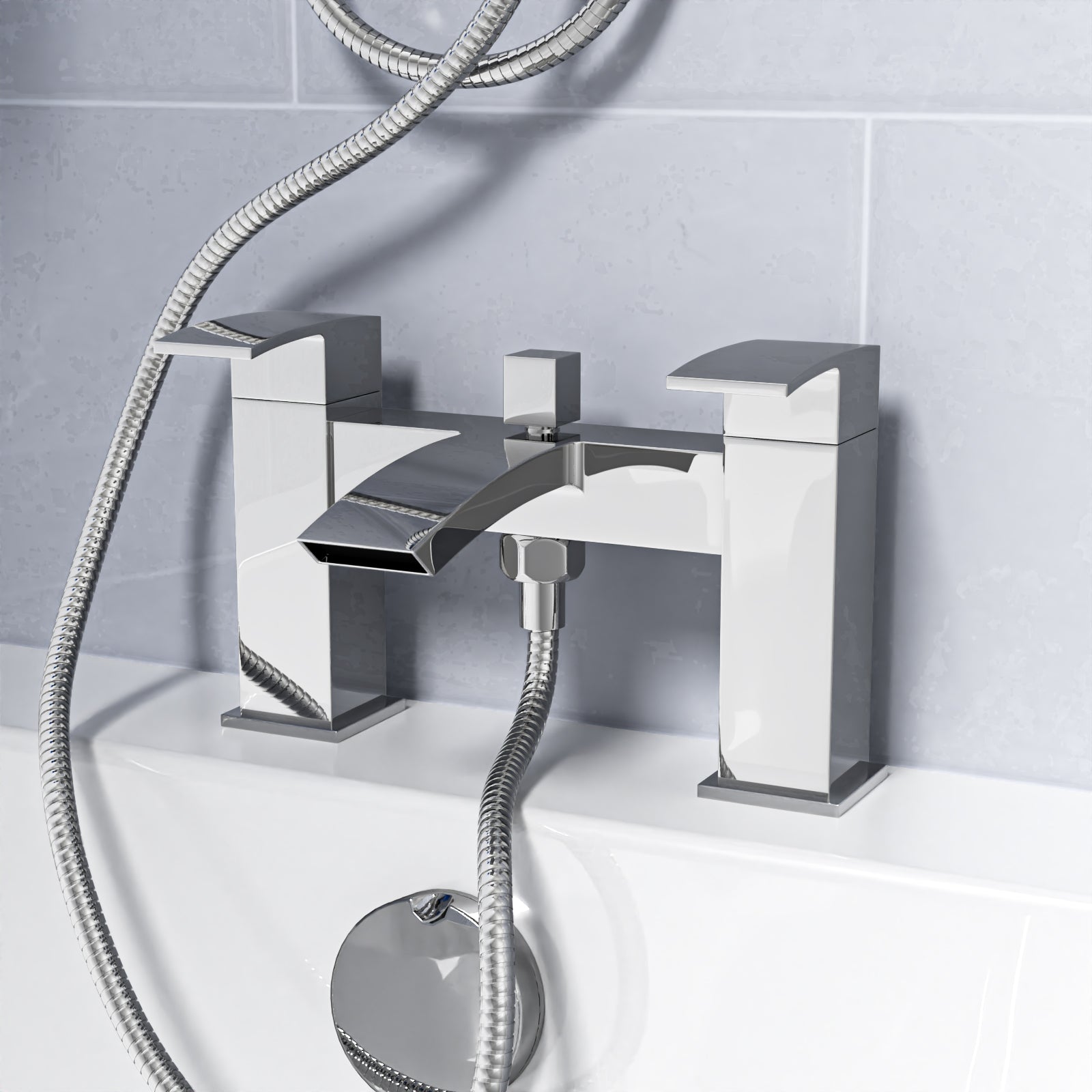 Modern Exposed Shower Mixer Handset & Bath shower Mixer