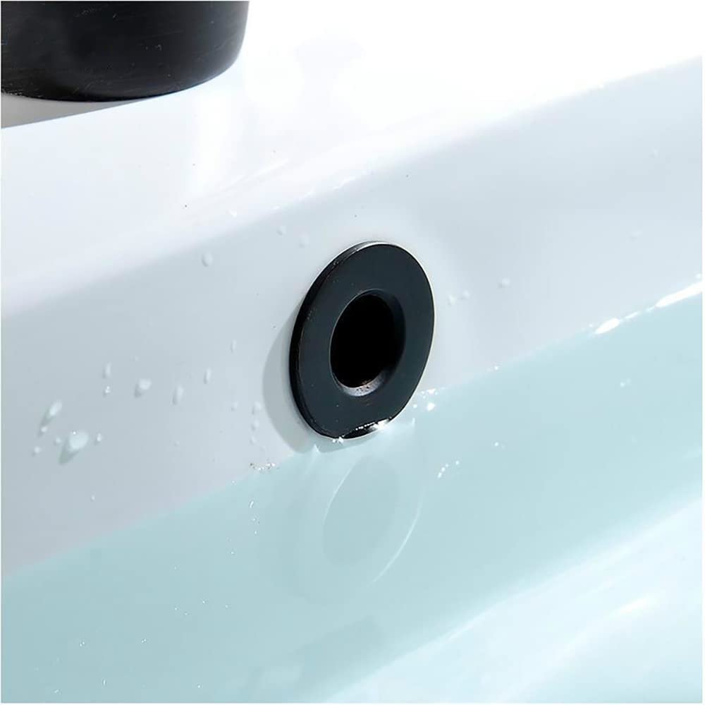 Basin Overflow Ring Replacement Overflow Sink Hole Cover Black