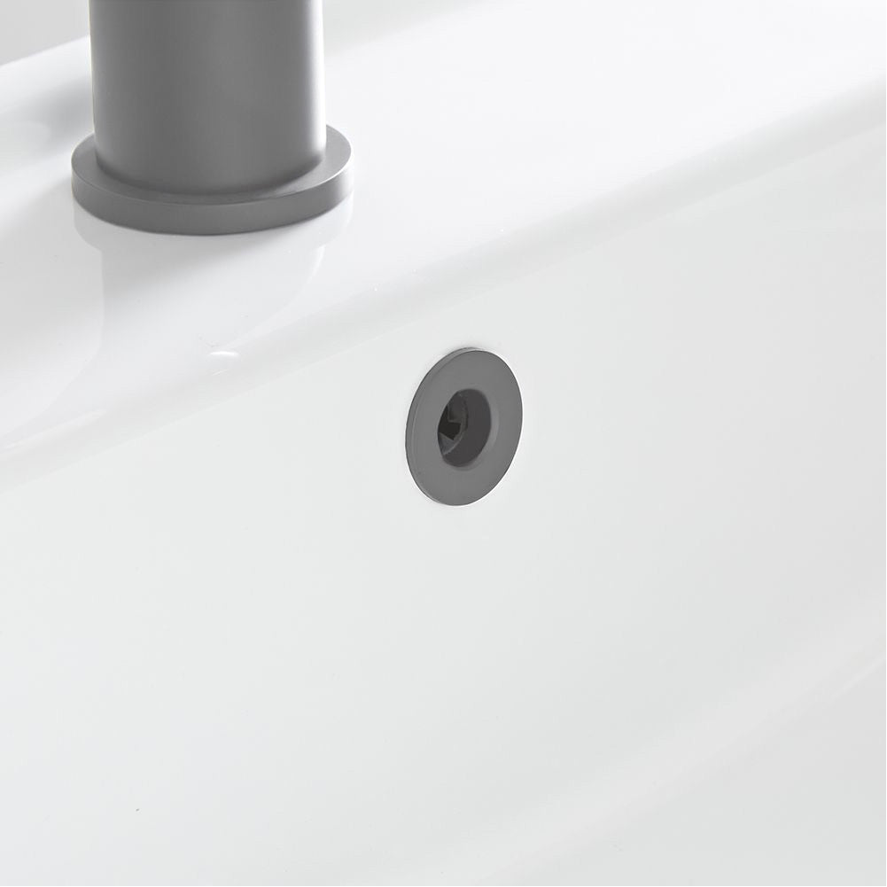 Basin Overflow Ring Replacement Overflow Sink Hole Cover Matt Grey