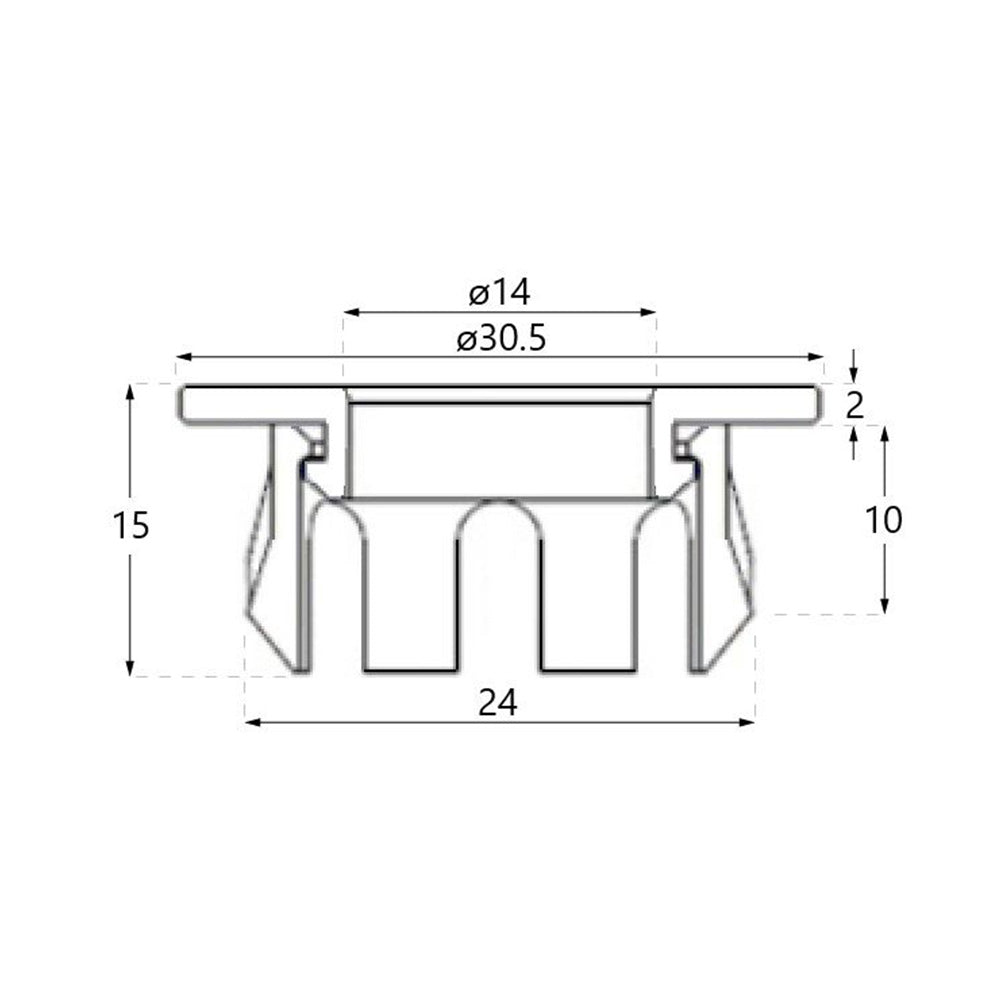 Basin Overflow Ring Replacement Overflow Sink Hole Cover Matt Grey