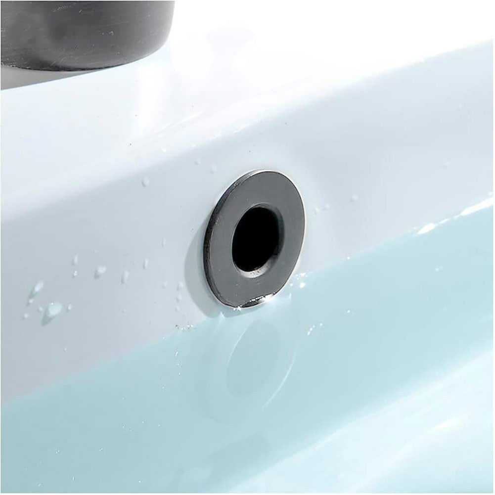 Basin Overflow Ring Replacement Overflow Sink Hole Cover Matt Grey