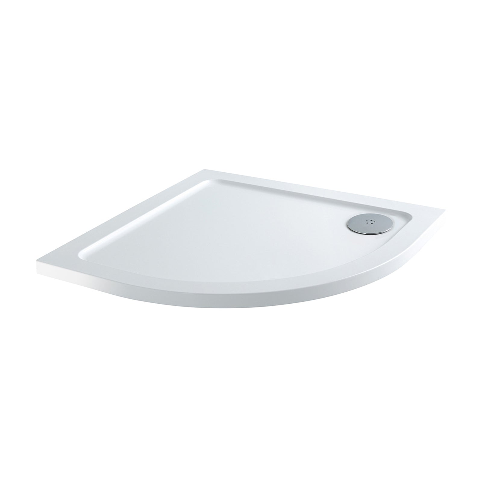 900 X 900 Quadrant Resin Shower Tray 30mm Thick For Wetroom Enclosure