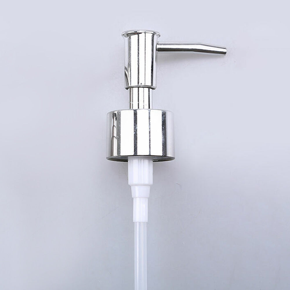 Soap Dispenser Liquid Replacement Pump Head Chrome