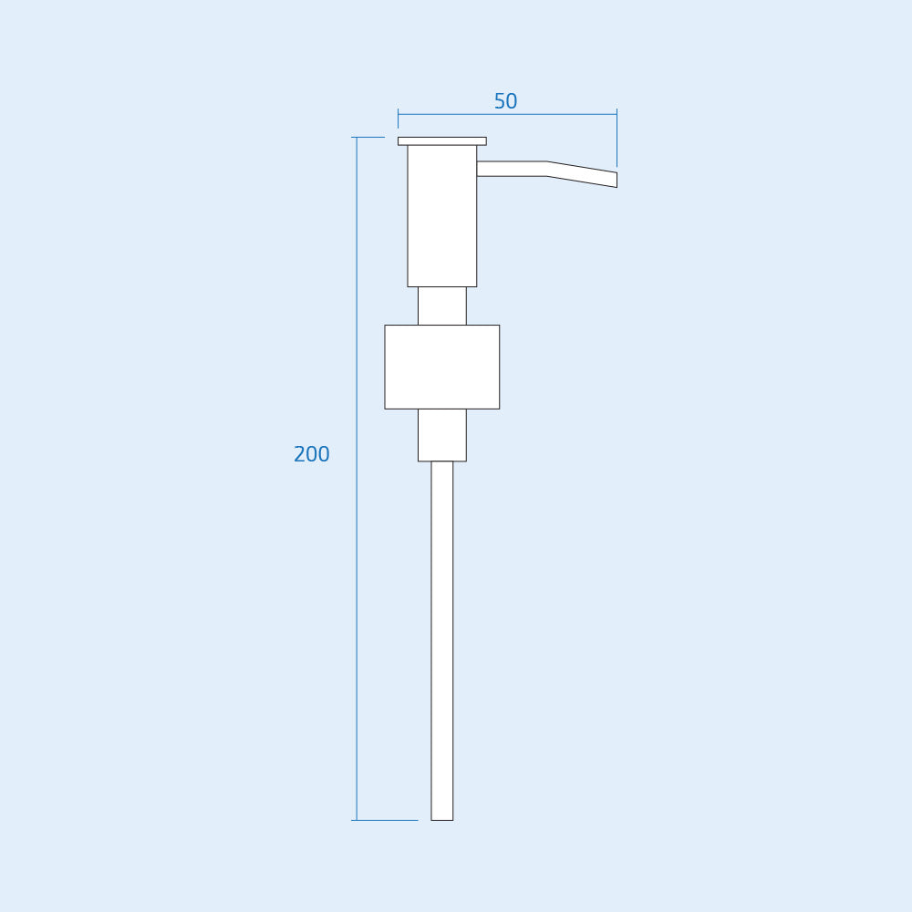 Soap Dispenser Liquid Replacement Pump Head Chrome