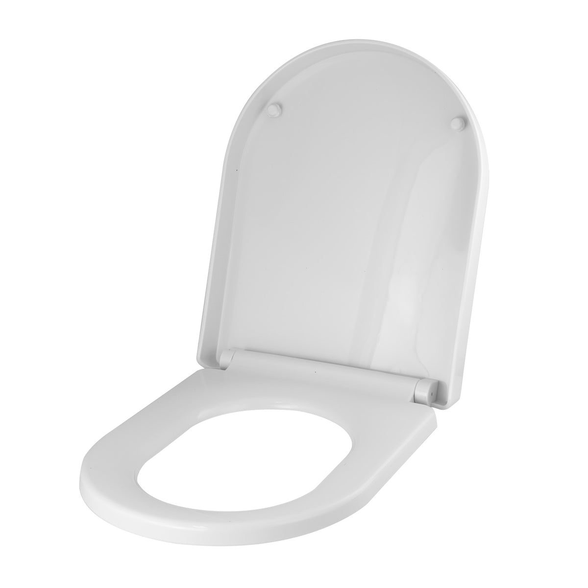 Soft Close D Shape Toilet Seat With Cover - Thick Design