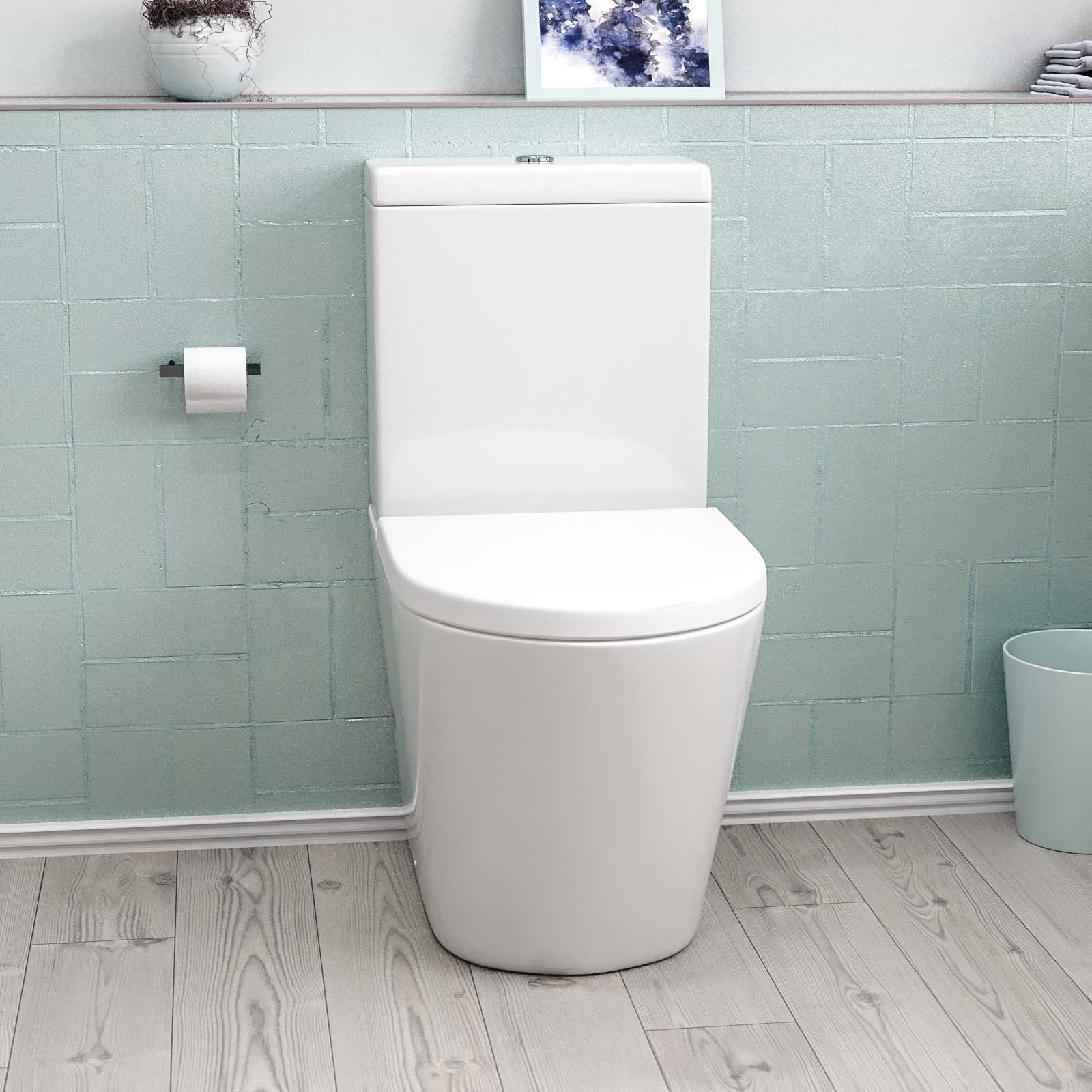 Magus Rimless Close Coupled Toilet with Soft Closing Seat