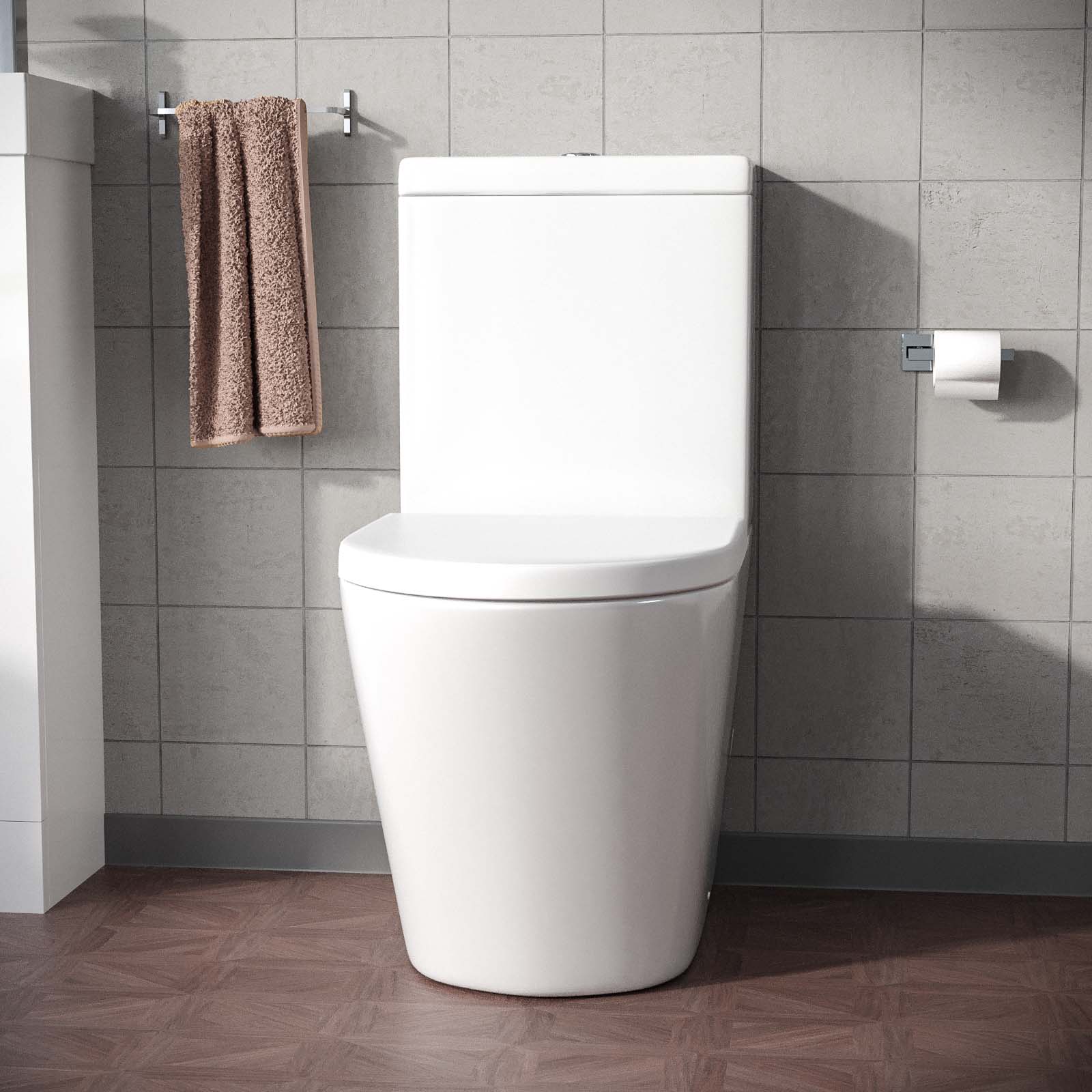 Bella Round Close Coupled Cistern, Pan and Seat
