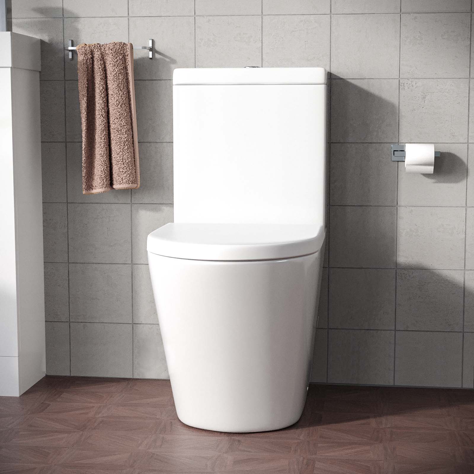 Bella Round Rimless Close Coupled Cistern, Pan and Seat