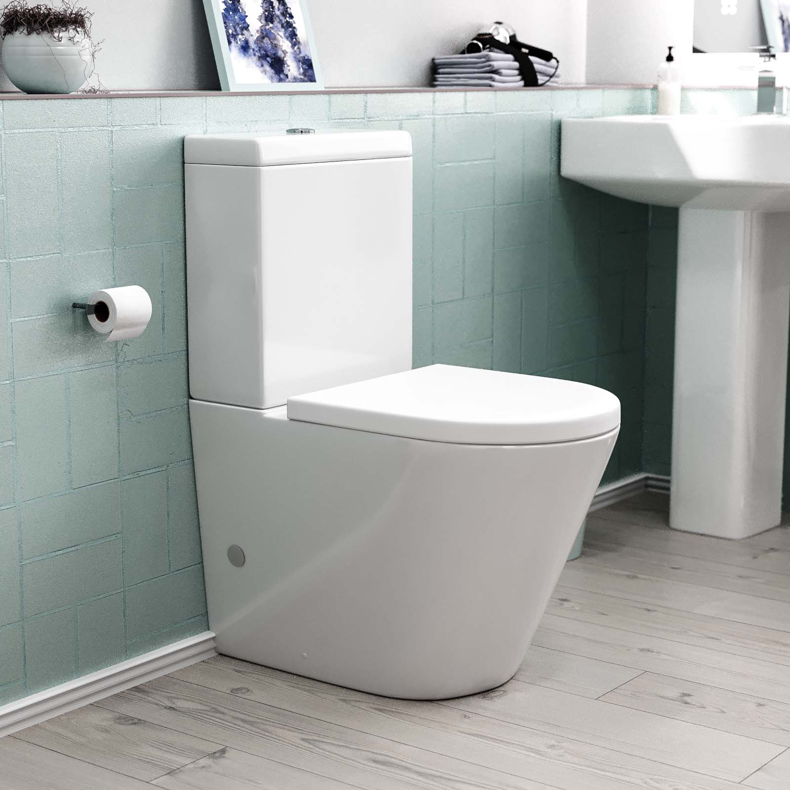 Magus Rimless Close Coupled Toilet with Soft Closing Seat