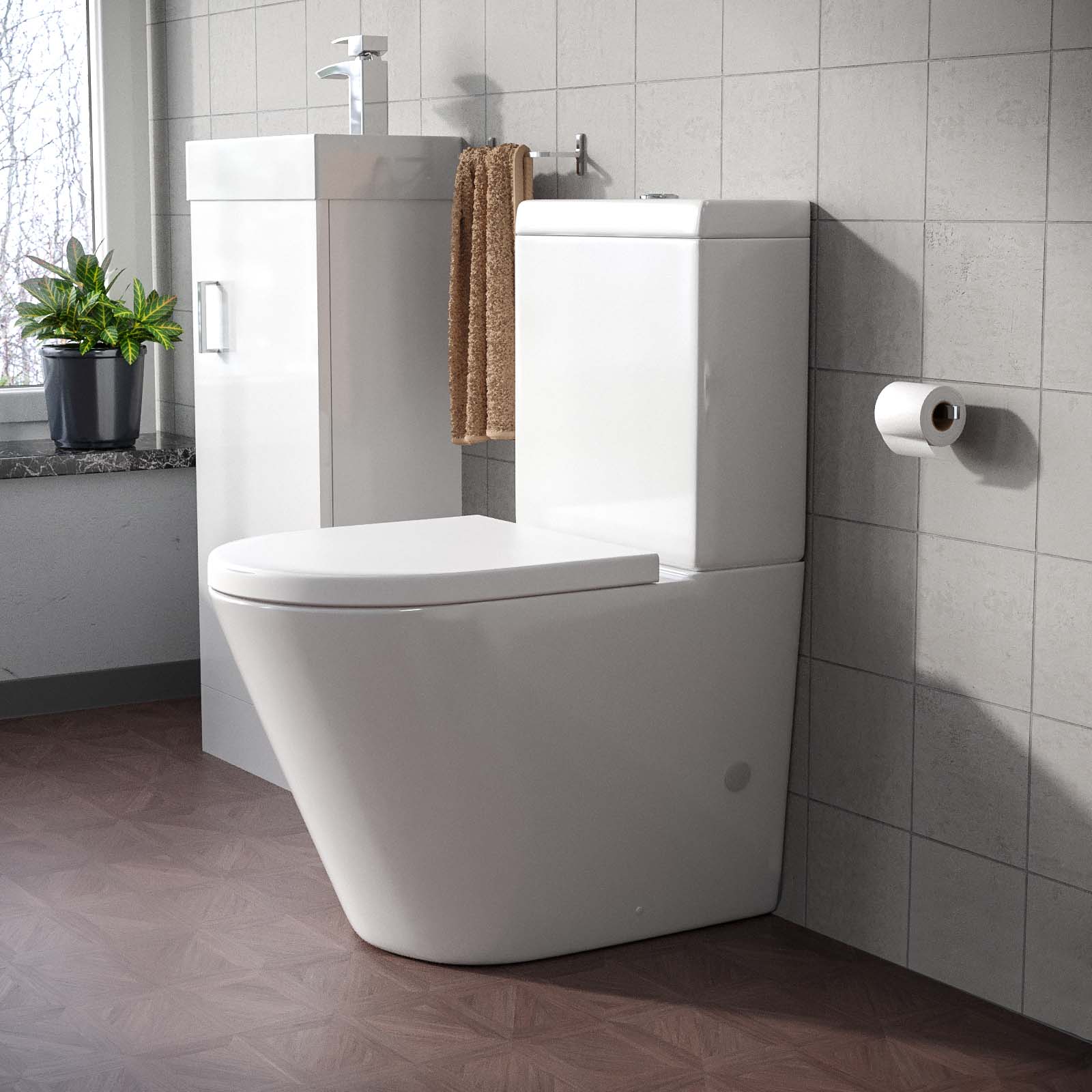 Oakham Close Coupled Toilet & Soft Close Seat