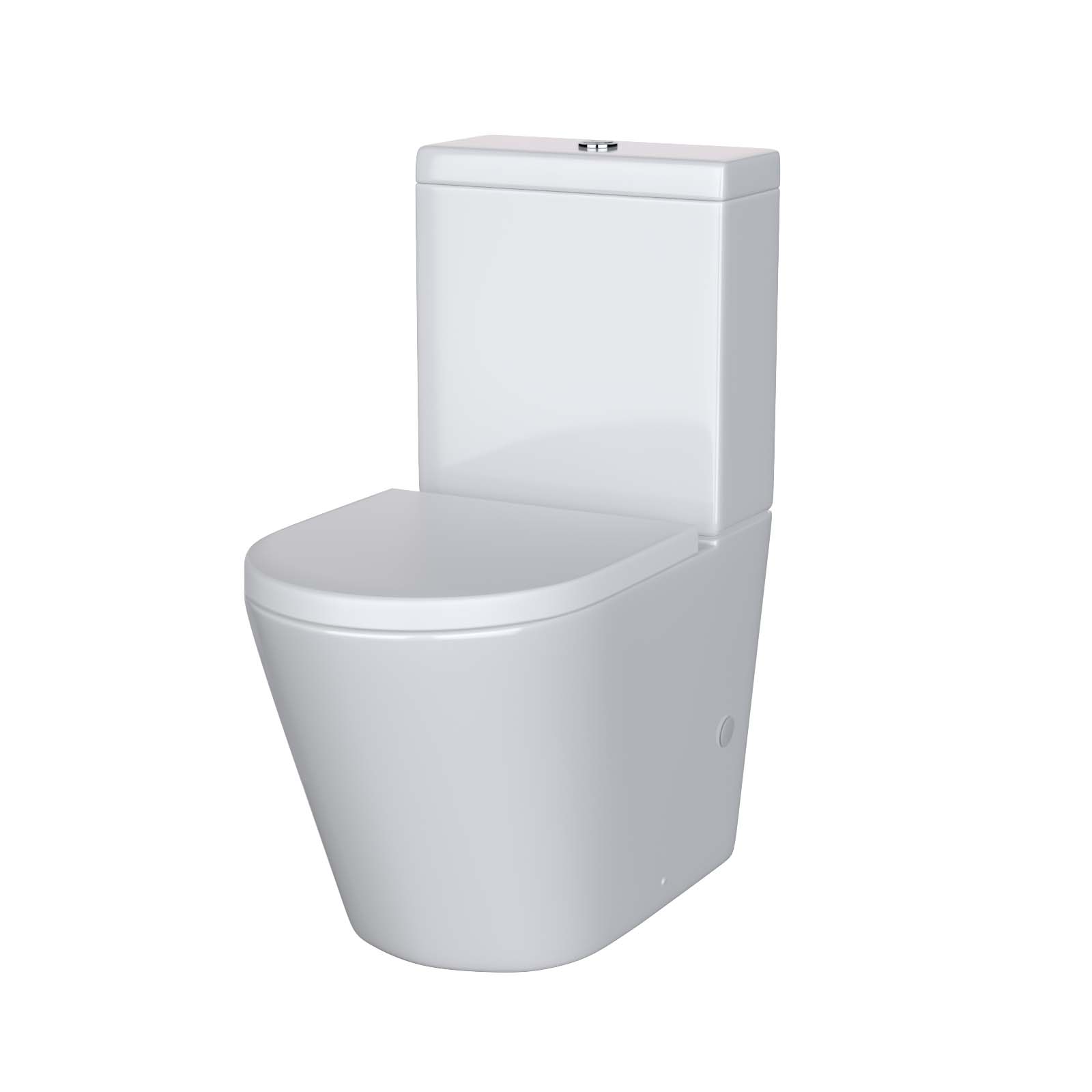 Bella Round Rimless Close Coupled Cistern, Pan and Seat
