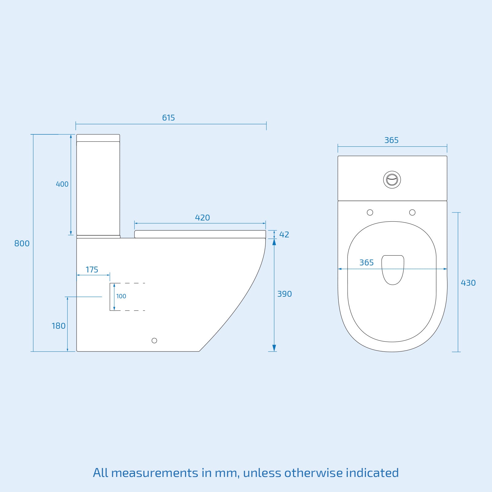 Merton 600mm Vanity Basin Unit & Rimless Close Coupled Toilet White