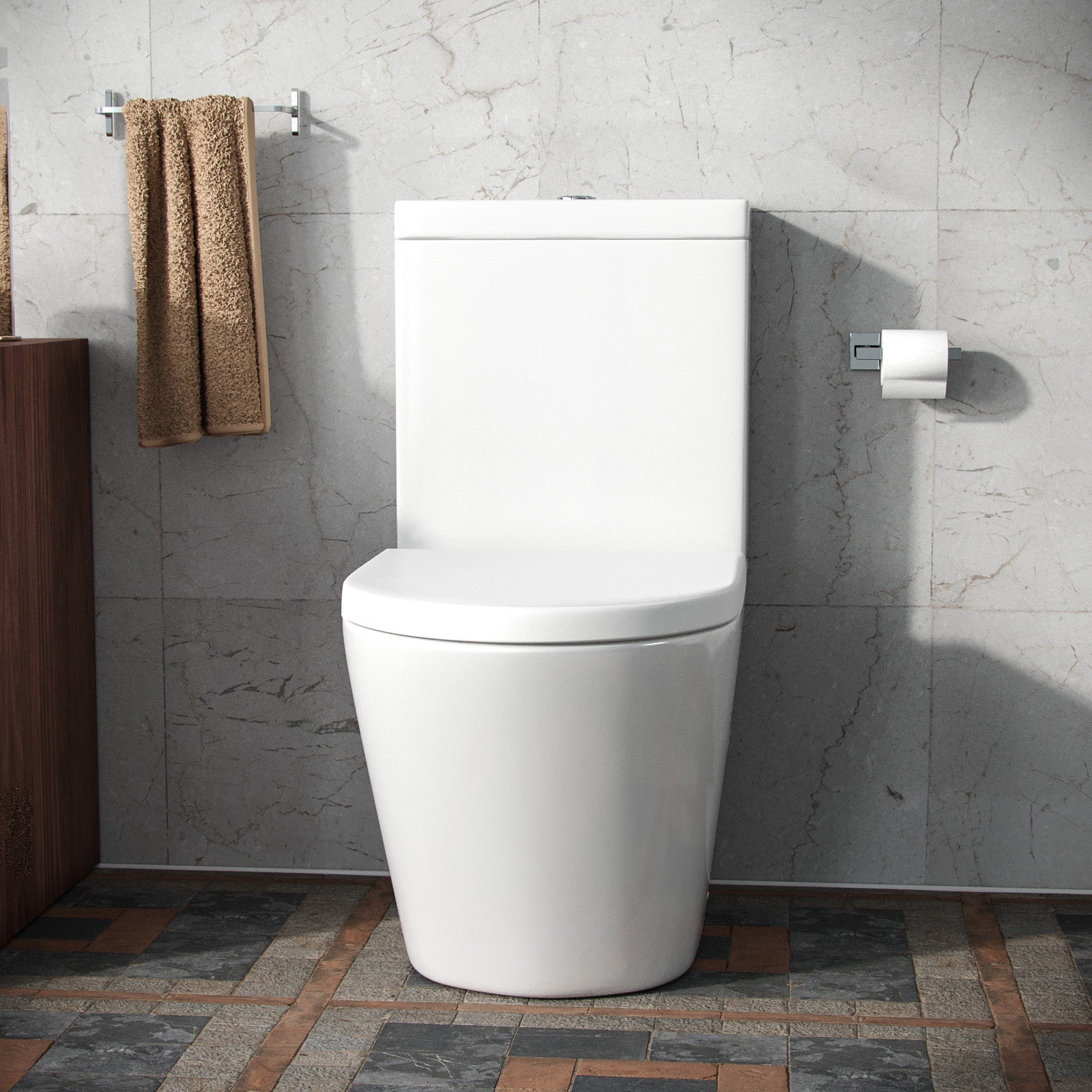 Magus Rimless Close Coupled Toilet with Soft Closing Seat