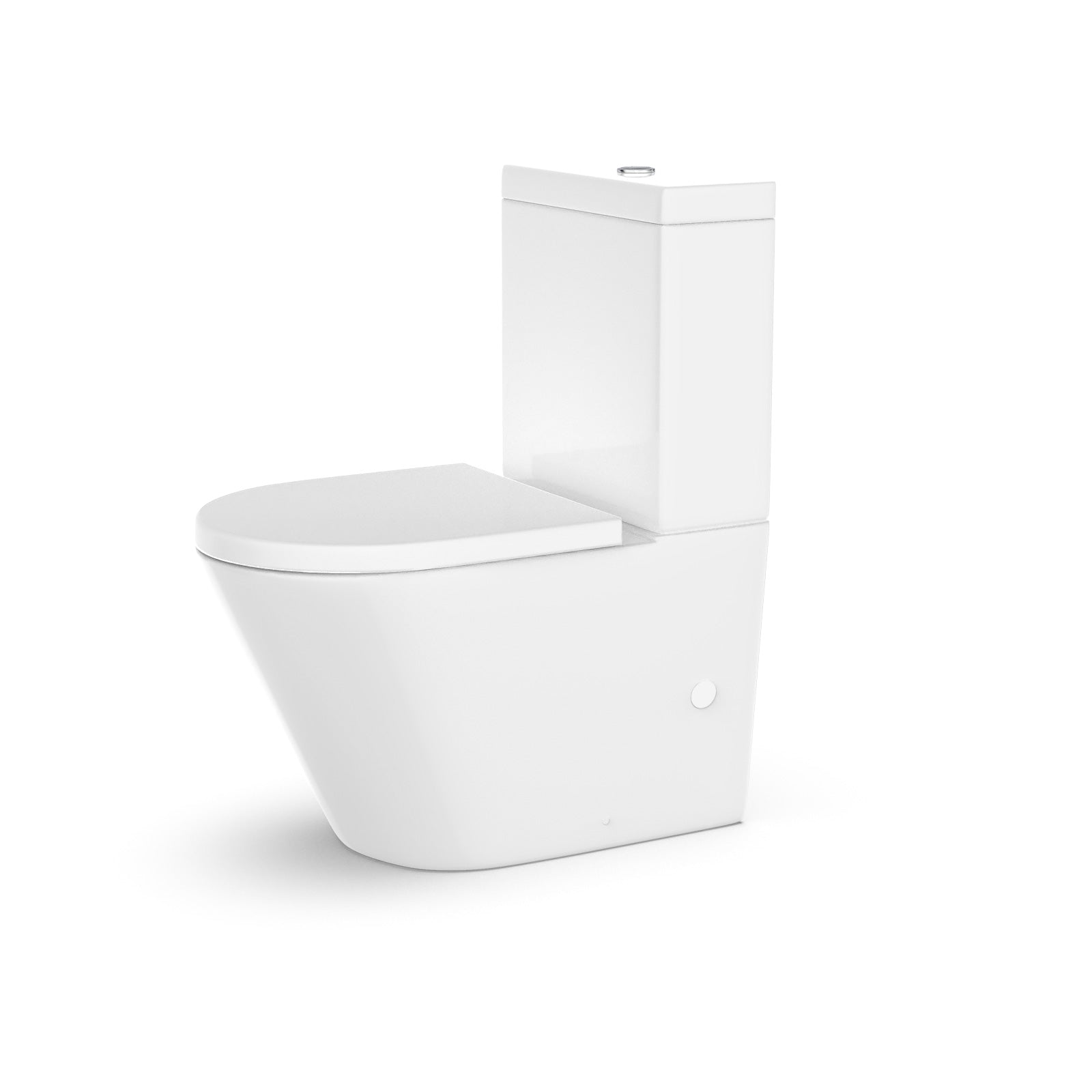 Nanuya 500mm Vanity Basin Unity & Rimless Close Coupled Toilet White