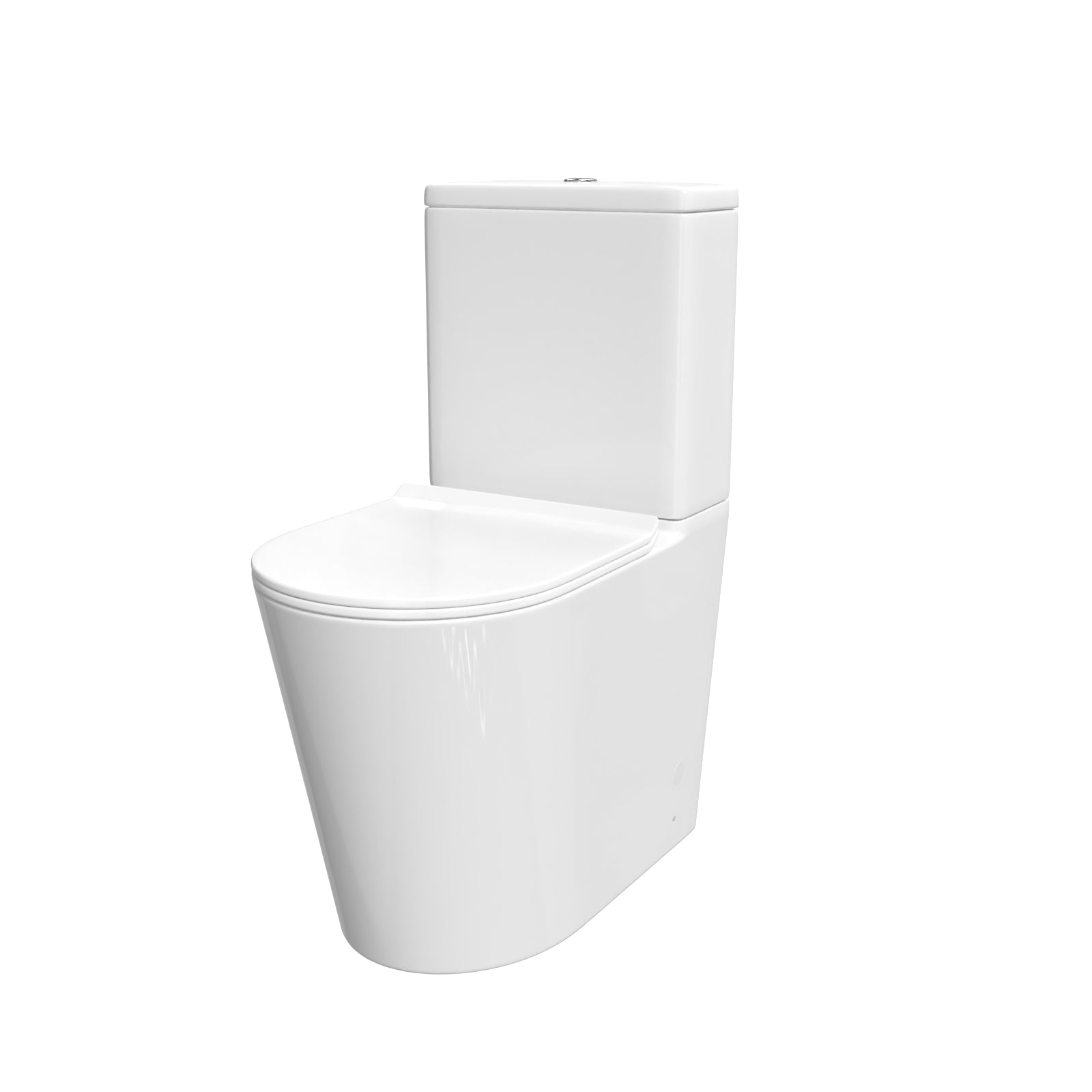 Groby Rimless Comfort Height Close Coupled Toilet With Seat & Cistern