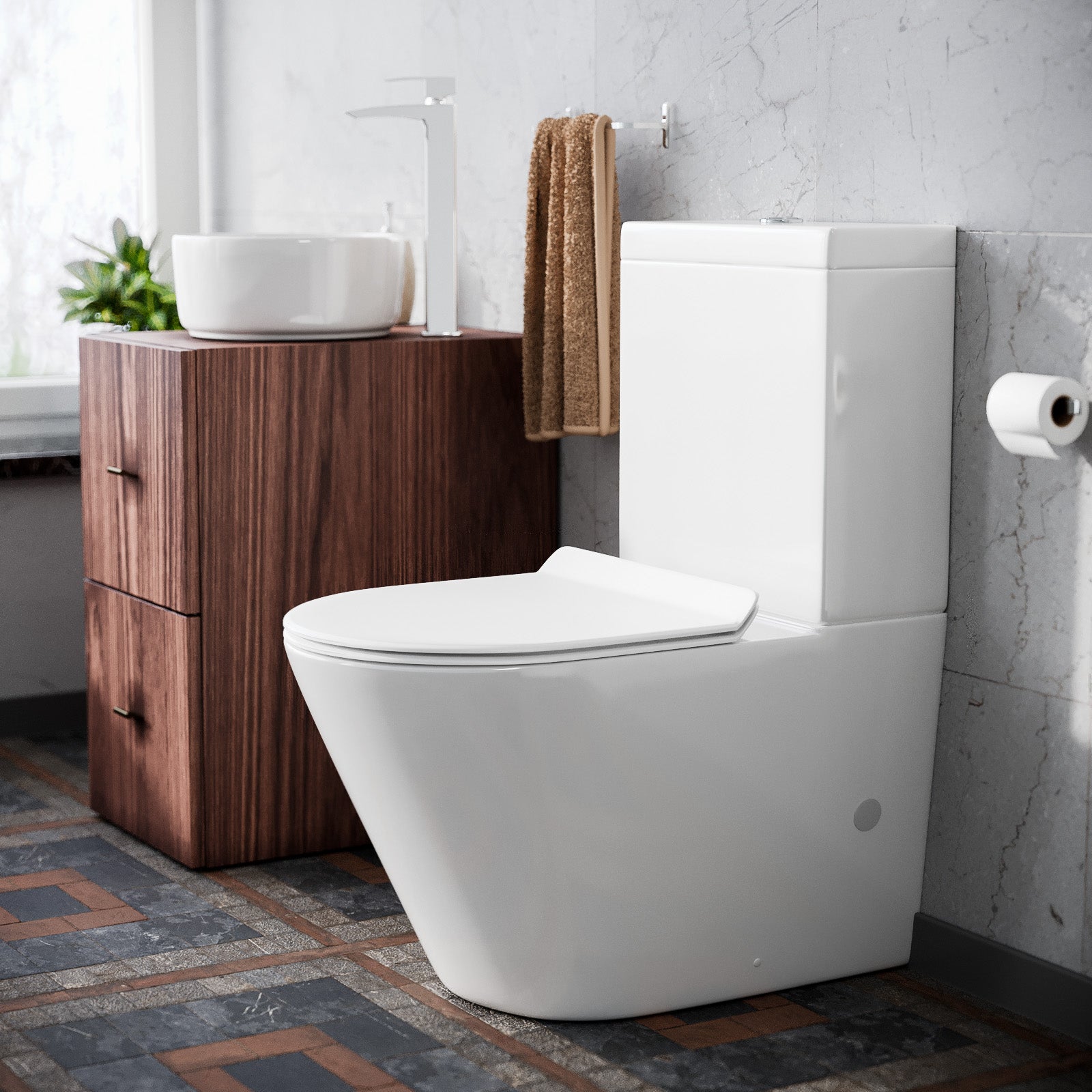 Oakham Close Coupled Toilet & Soft Close Seat