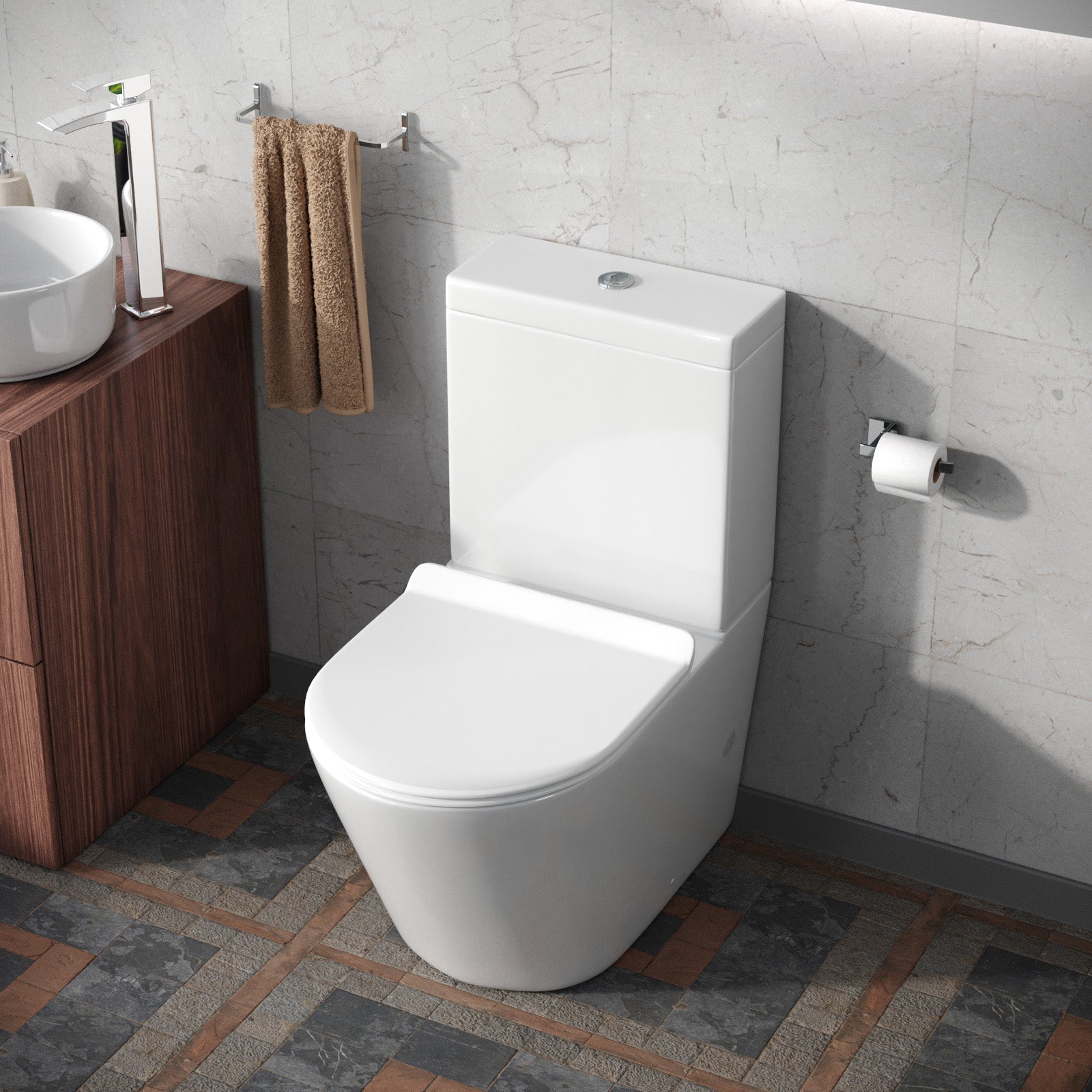 Oakham Close Coupled Toilet & Soft Close Seat