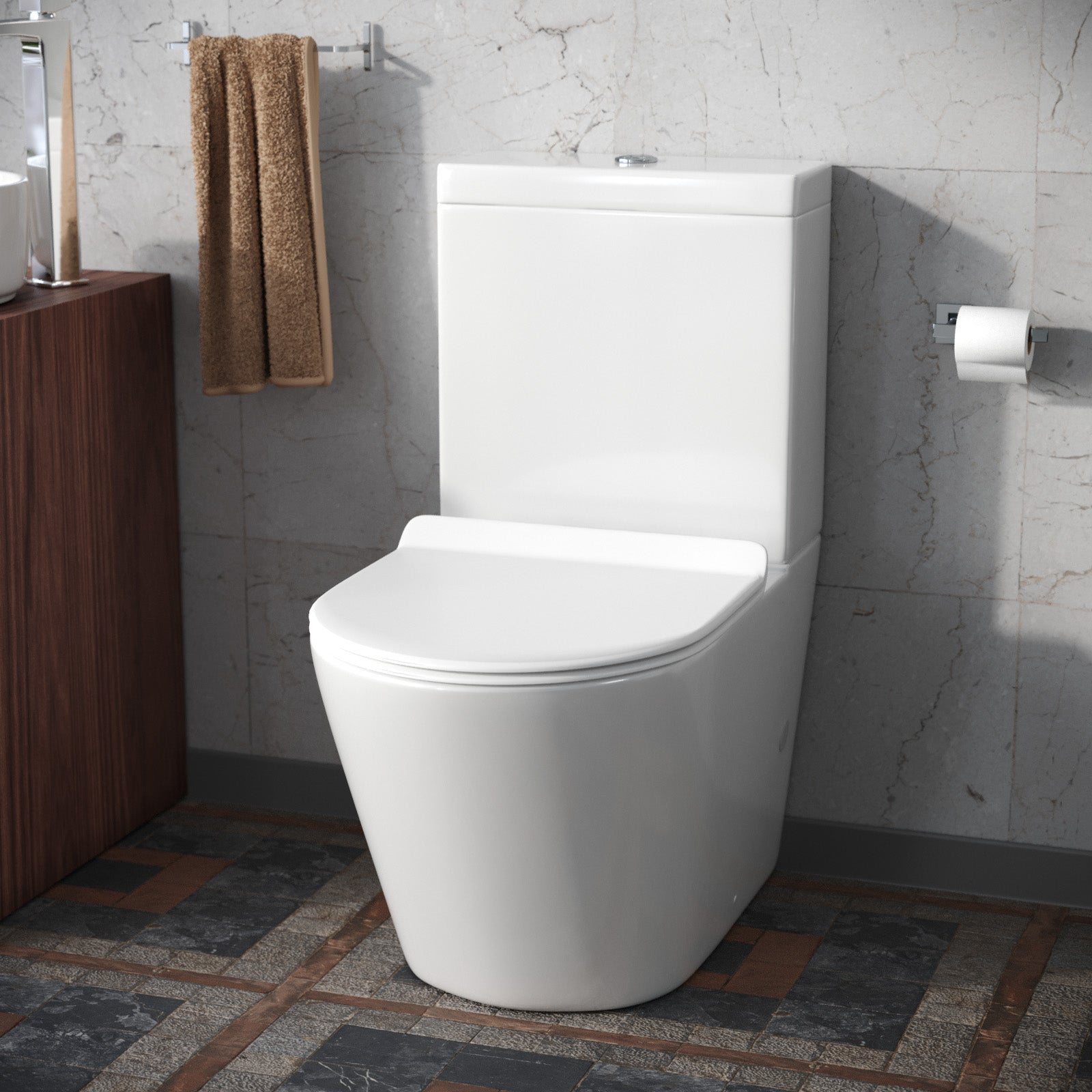 Oakham Close Coupled Toilet & Soft Close Seat