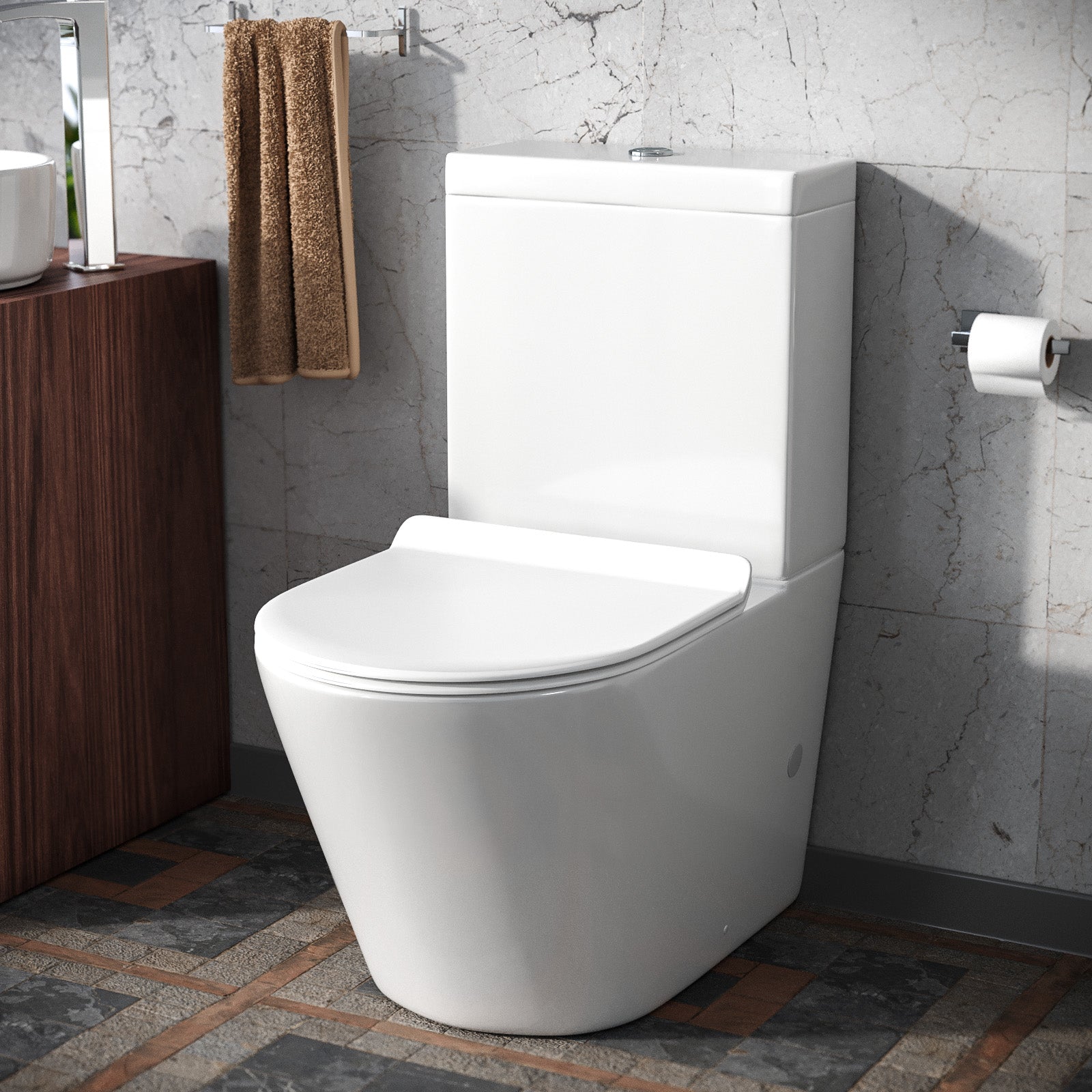 Oakham Close Coupled Toilet & Soft Close Seat