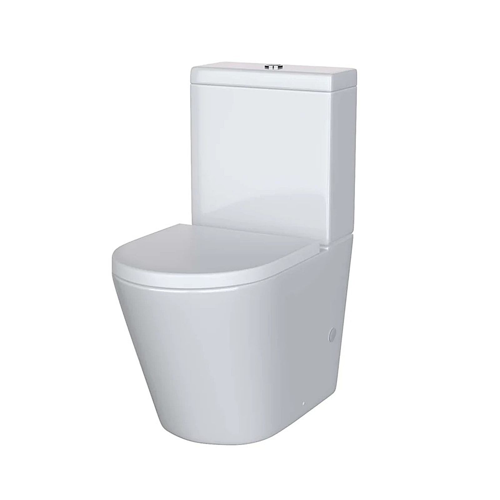 Nanuya Cloakroom 500mm Wall Hung 2 Drawer Vanity & Close Coupled Toilet with Soft Close Seat