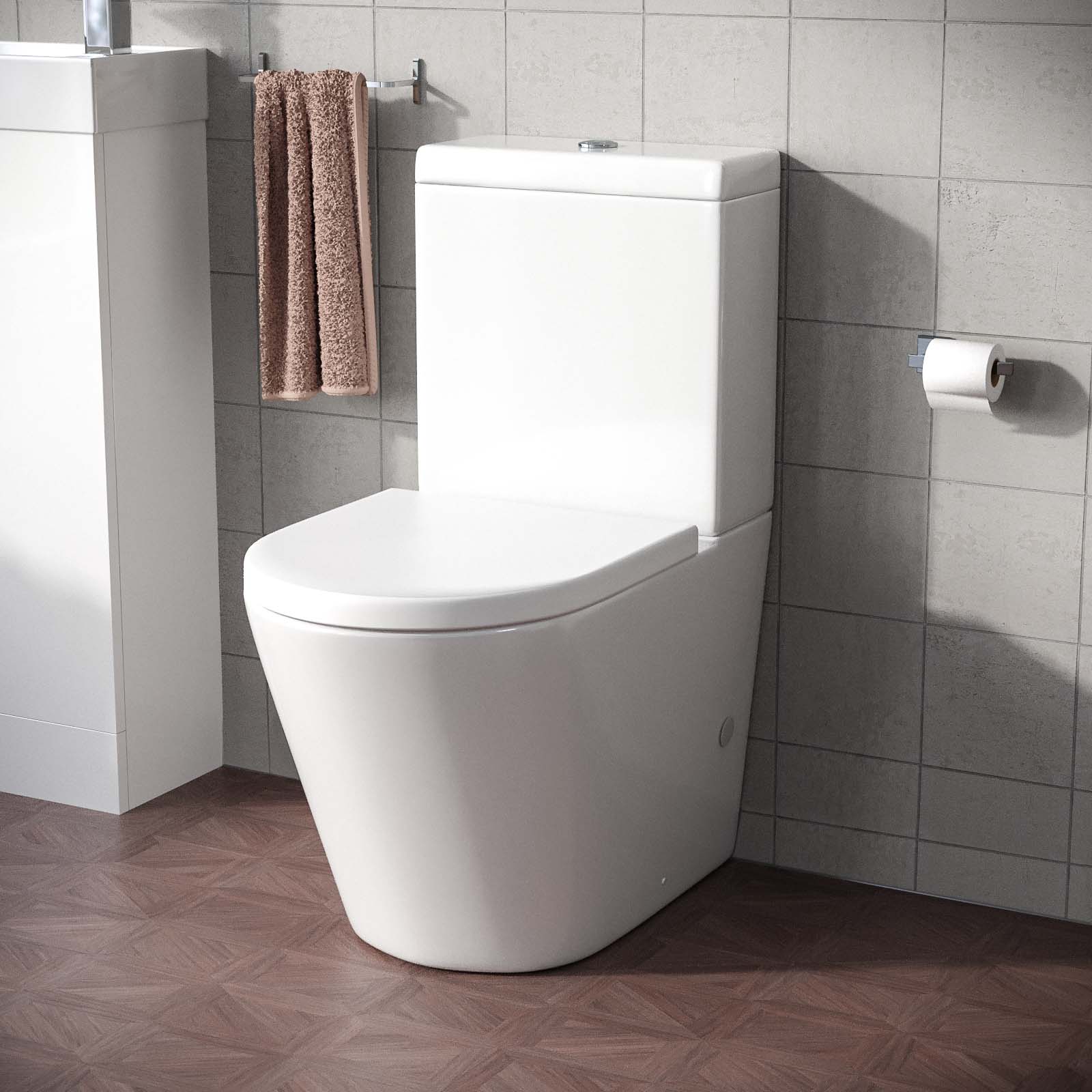 Bella Round Rimless Close Coupled Cistern, Pan and Seat