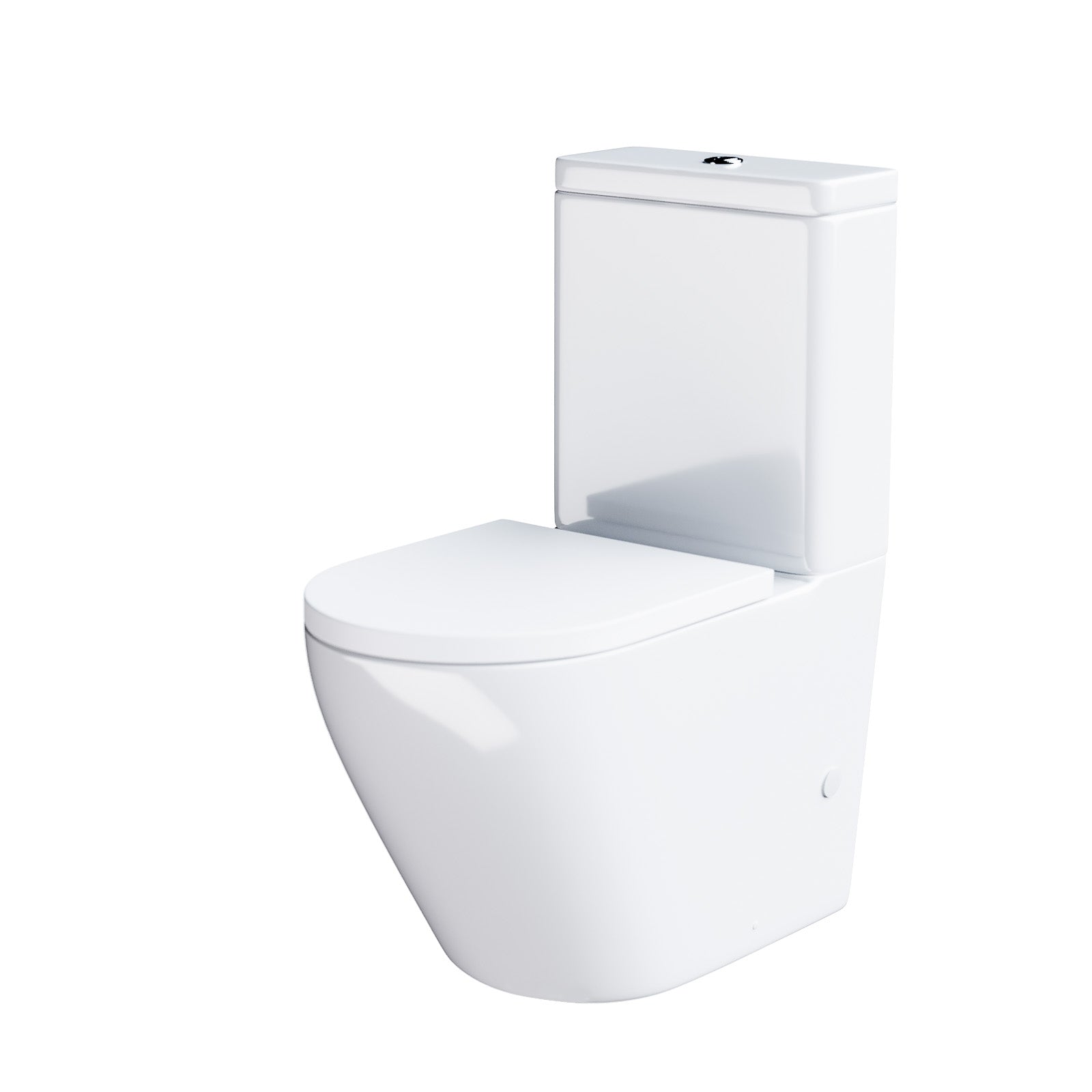 Belmont Modern Close Coupled WC Toilet & Soft Close Seat