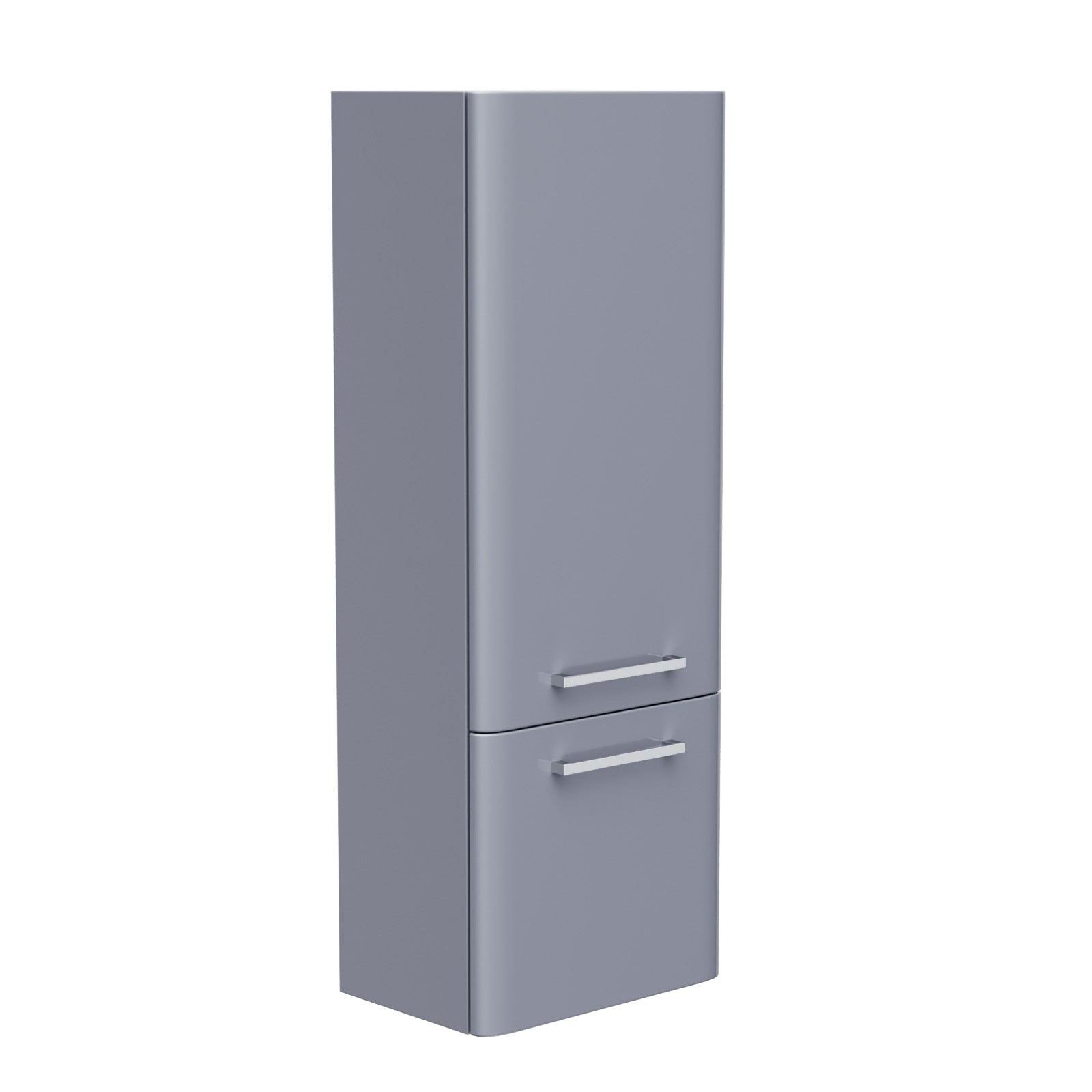 350mm Grey Wall Hung Tall Storage Cabinet With Adjustable Shelves