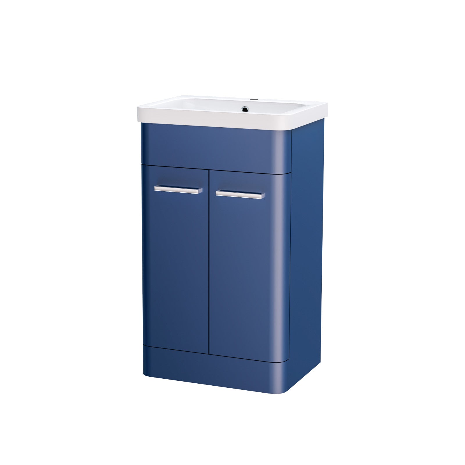 Afern 500mm Freestanding Vanity Unit Cabinet and Wash Basin Royal Blue