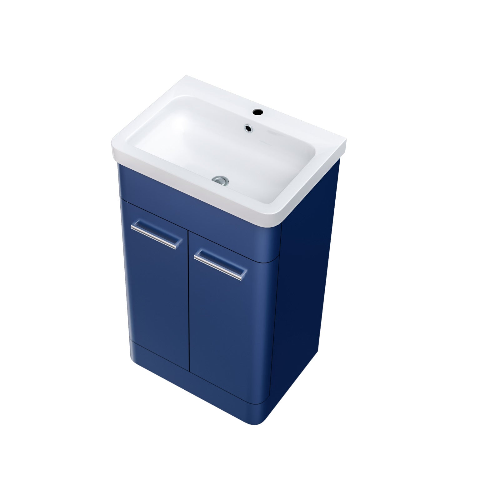 Afern 500mm Freestanding Vanity Unit Cabinet and Wash Basin Royal Blue