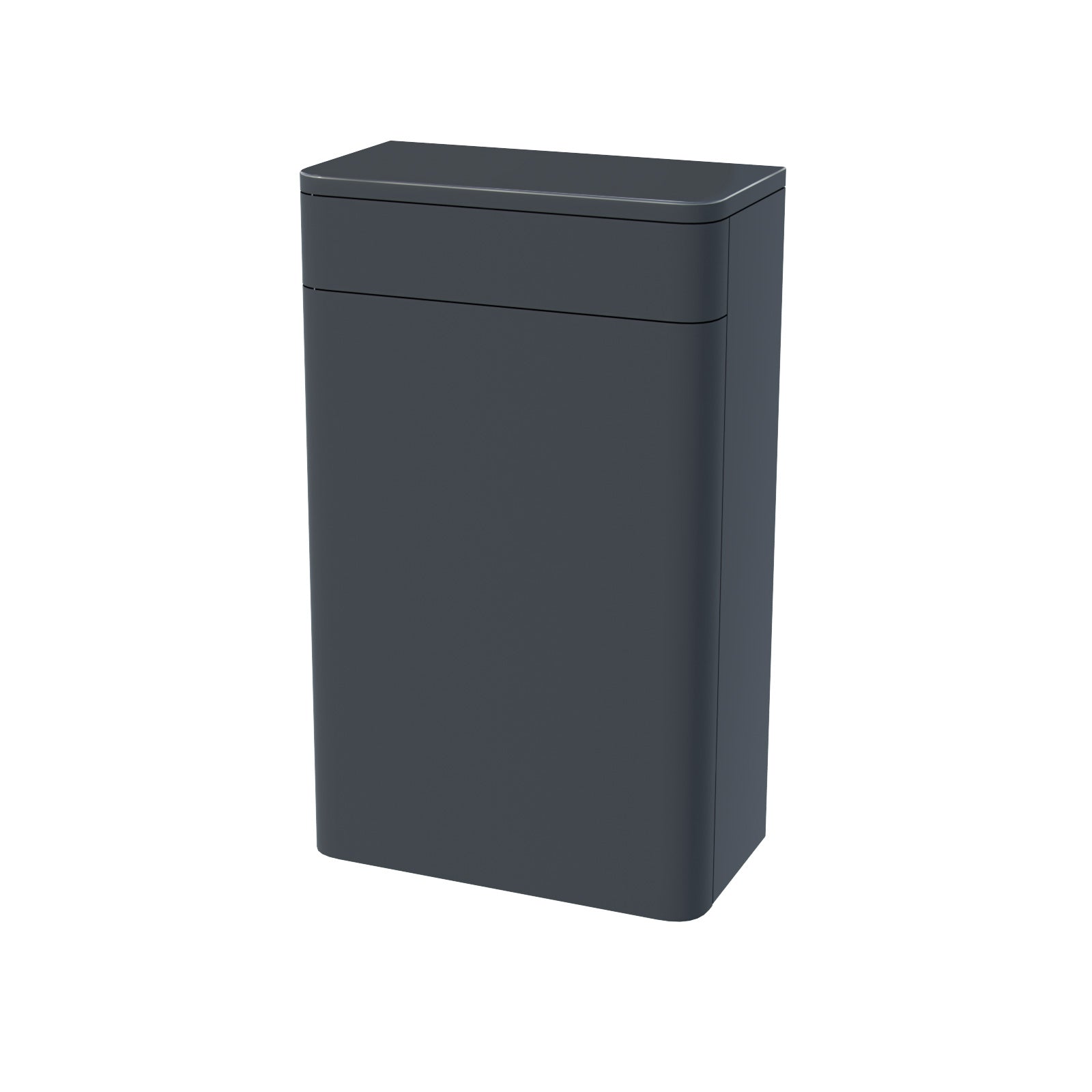 Dark Grey 500mm Back to Wall WC Unit Flat Pack