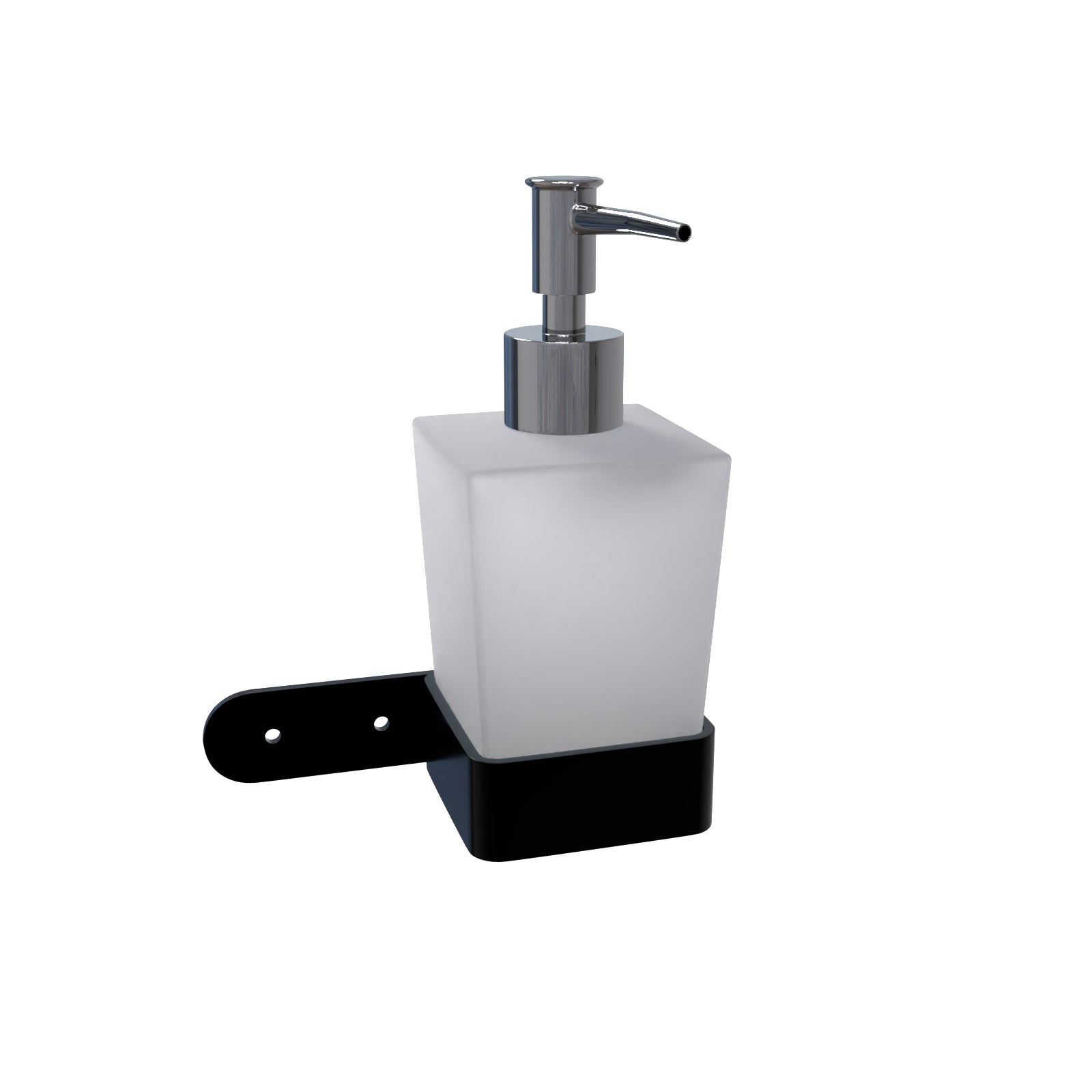 Dordon Square Matte Black Wall Mounted Soap Dispenser