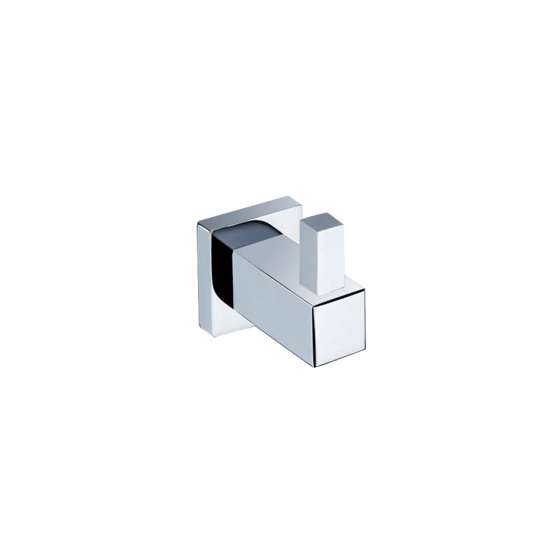 Single Square Robe Hook Chrome