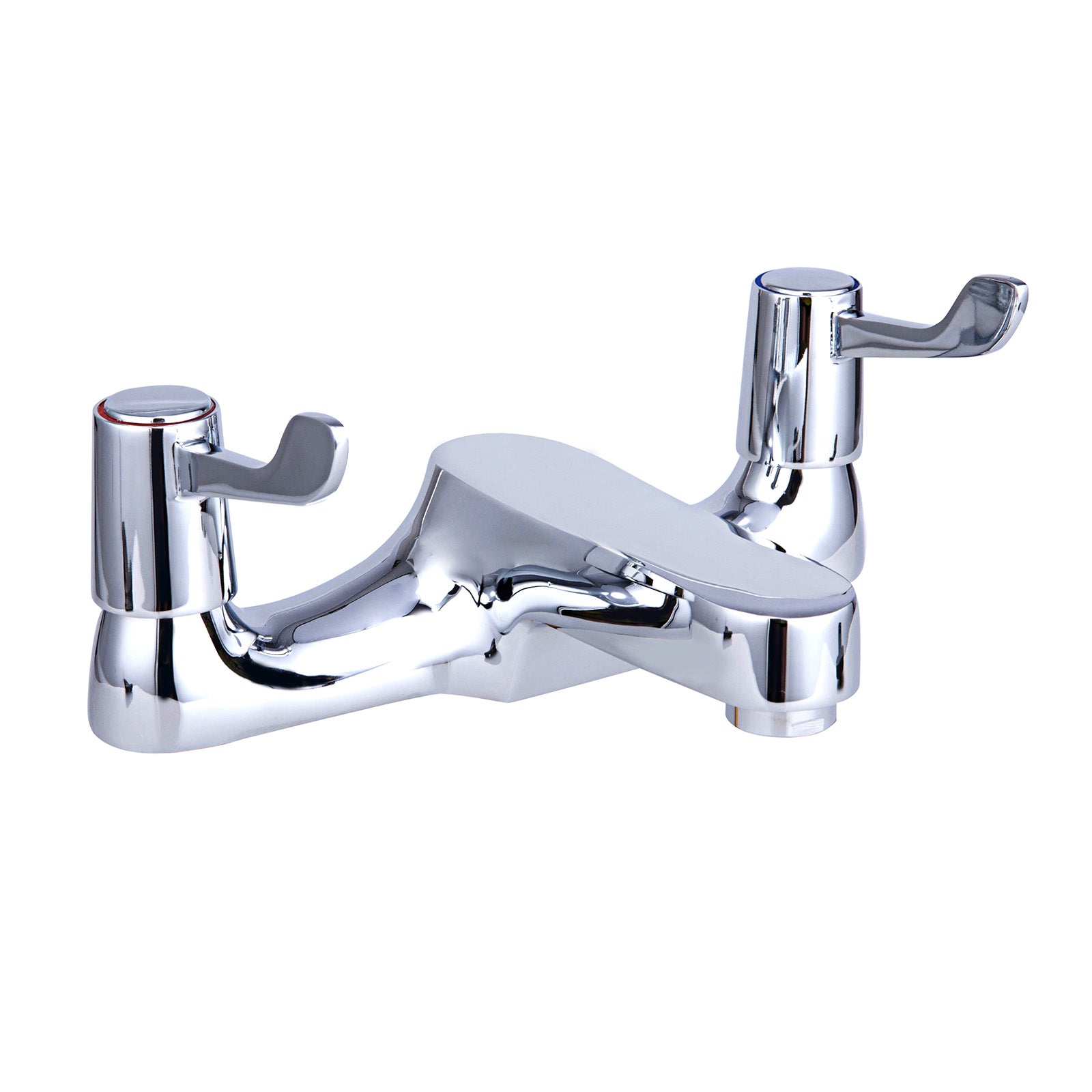Accessible Chrome Value Lever Bath Filler Tap With 76mm Levers