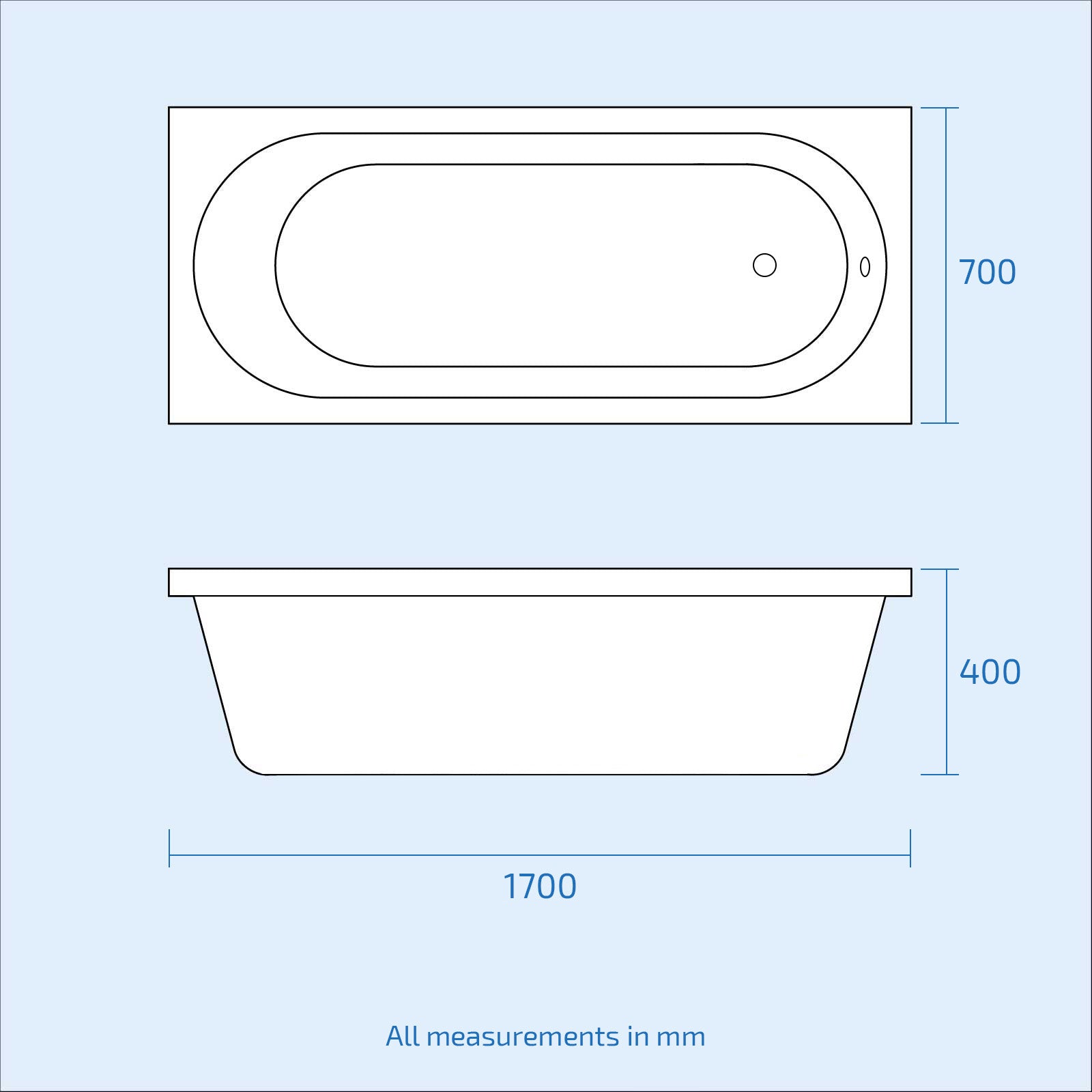 Nanuya 450mm Matte Grey Basin Vanity Unit, Rimless Toilet & Round Bath