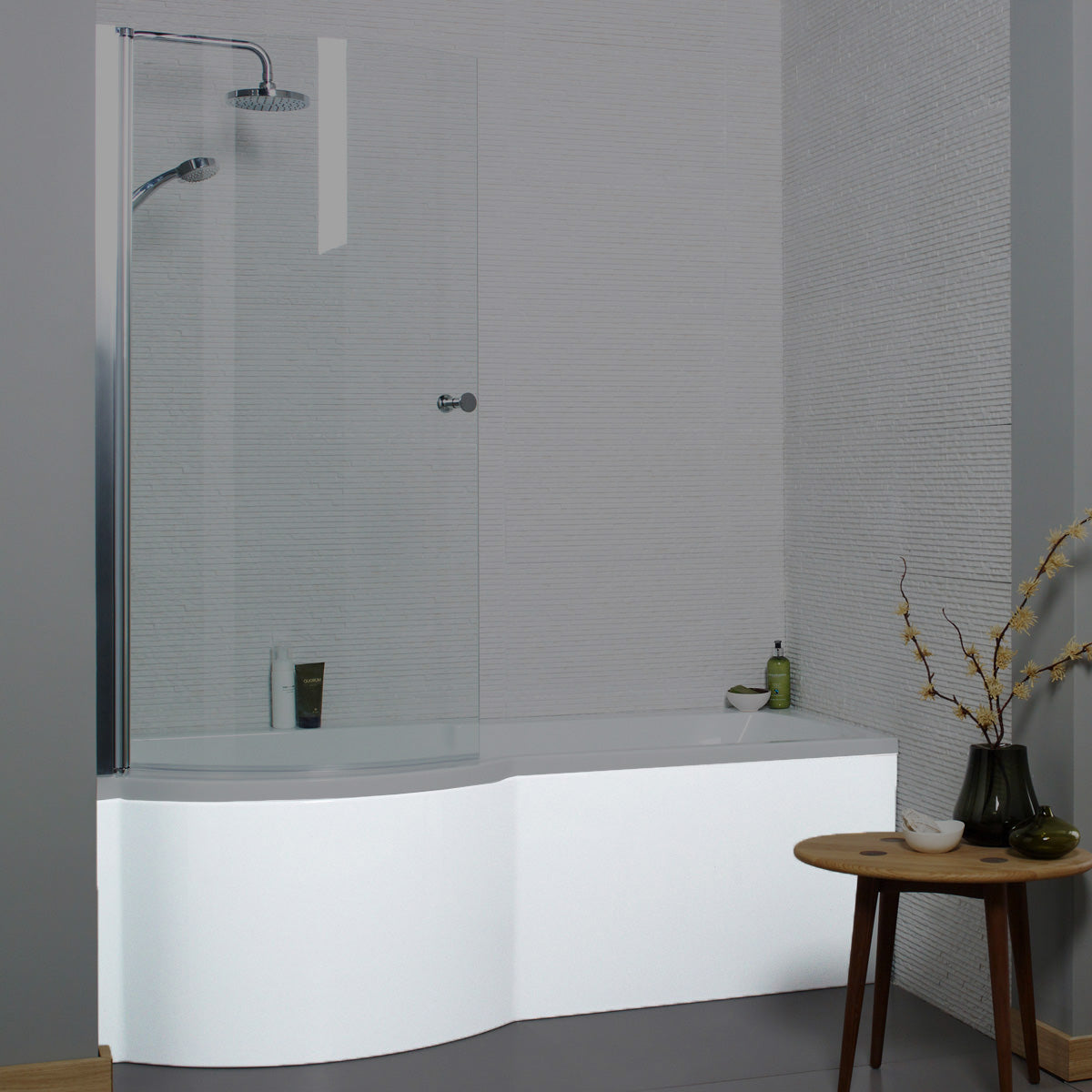 Kartell P Shaped 1700mm Gloss White Bath Front Panel