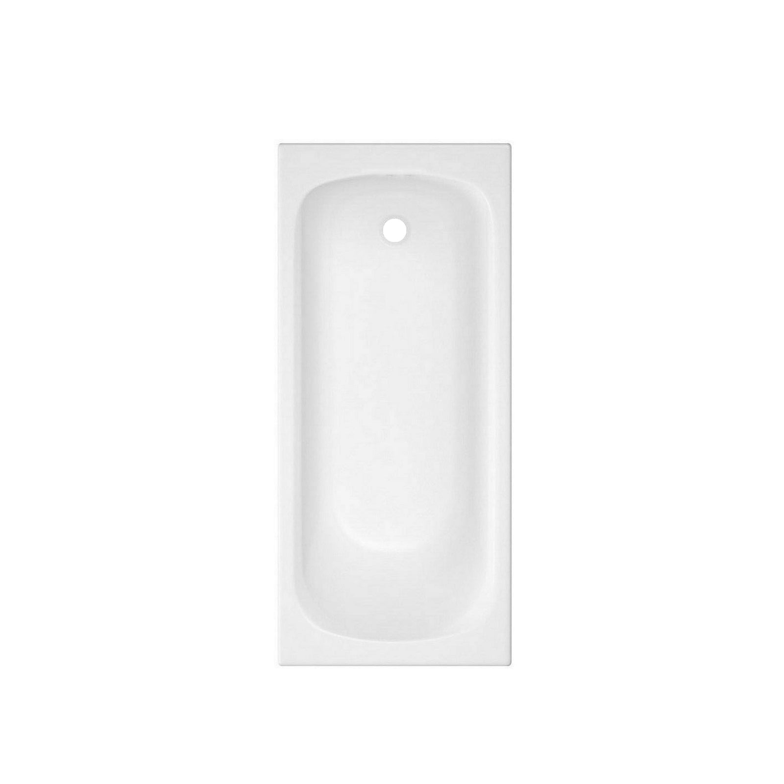 Kaif 1500 x 700mm Standard Round Single Ended Bath With Legs White