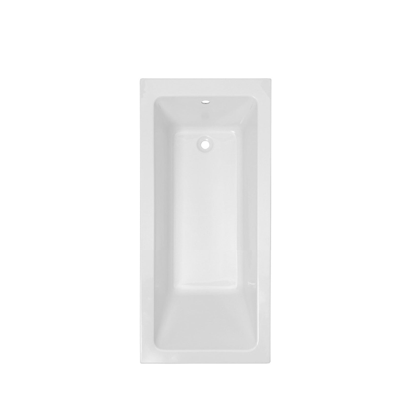 1500mm x 700mm Standard Square Single Ended Bath With Legs White