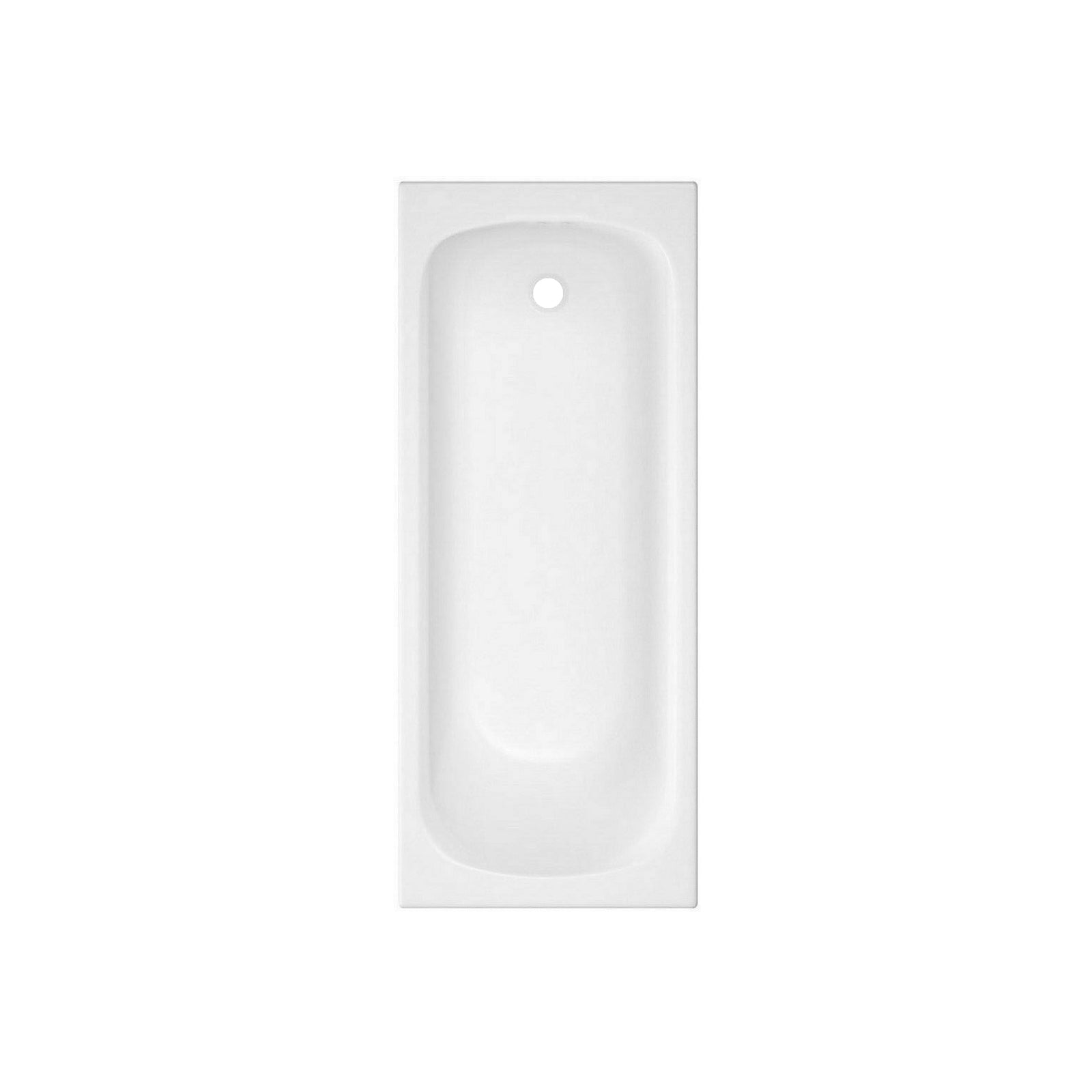 Kaif 1600 x 700mm Standard Round Single Ended Bath & Leg Set White