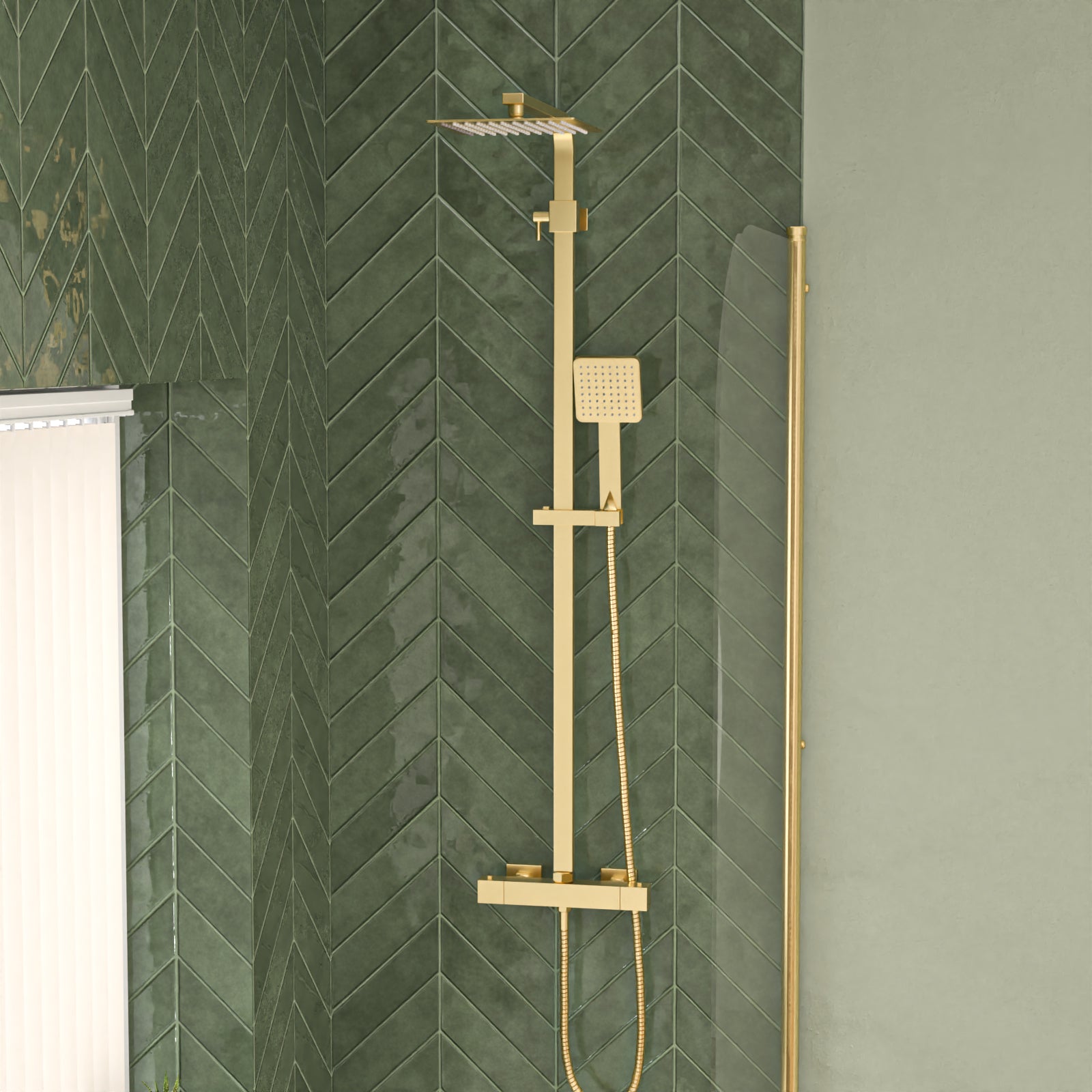 Round Shower Bath Basin Vanity Toilet Set Brushed Brass Taps