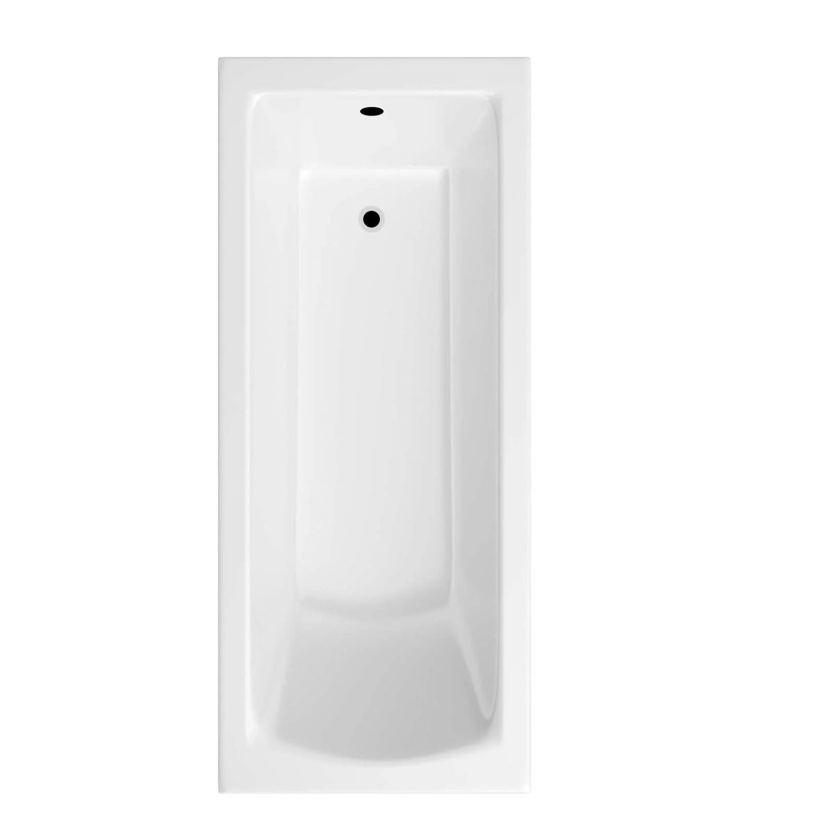 Bathroom Suite - Alaska 1700mm Square Single Ended Bathtub with Screen, 600mm 2 Drawer Basin Vanity & Close Coupled Toilet - Set with Brushed Brass Fittings