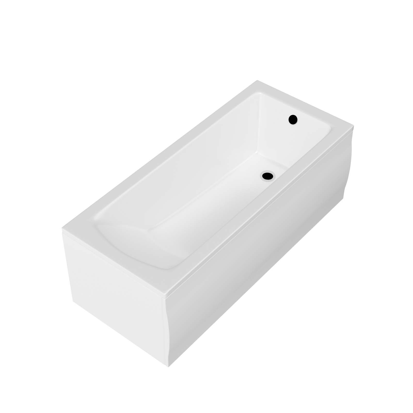 1700 x 700mm Square Single Ended Bathtub With Legs