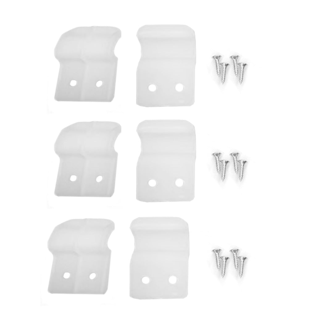 Bathroom Accessories Bath Panel Clips x 6 and Screws
