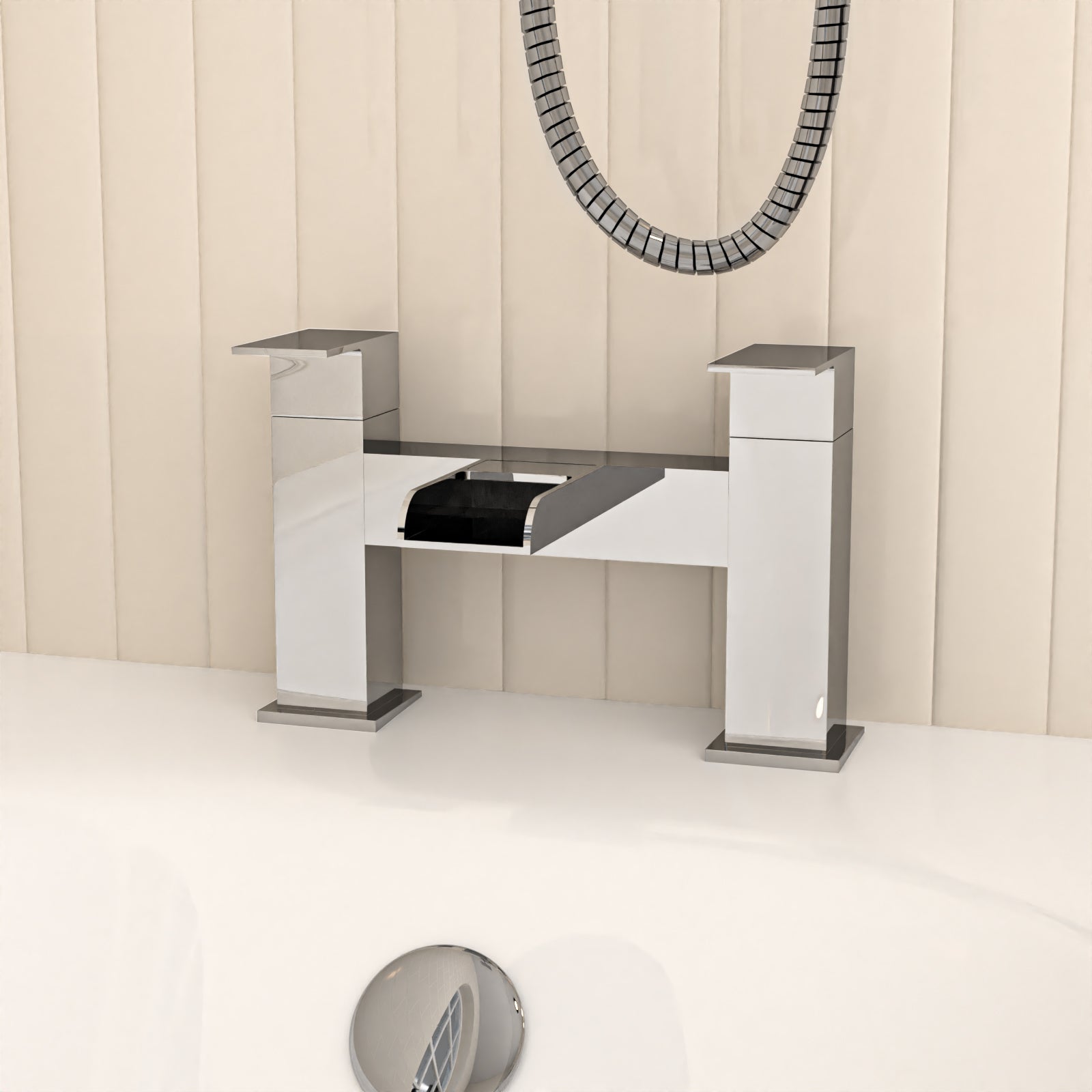 Nanuya Bathtub Shower Dark Grey Basin Vanity Toilet Matte Black Taps