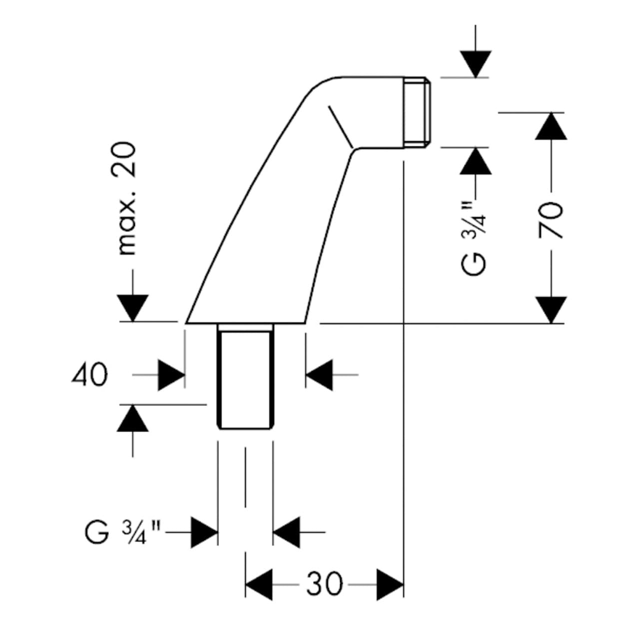 Chrome Exposed Bath Shower Mixer Tap Deck Mounted Kit Set