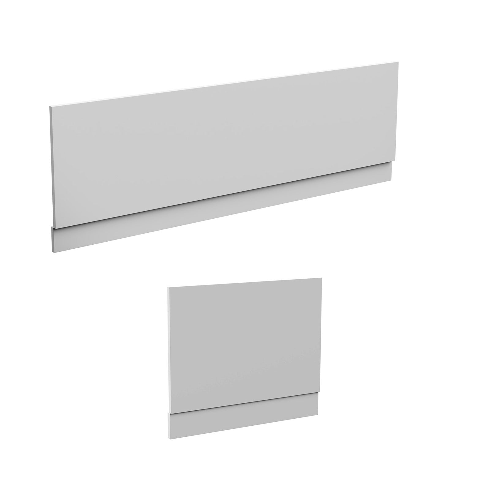 Water Proof Bath Panels 1800 Front and 800 End Panel Matt Grey