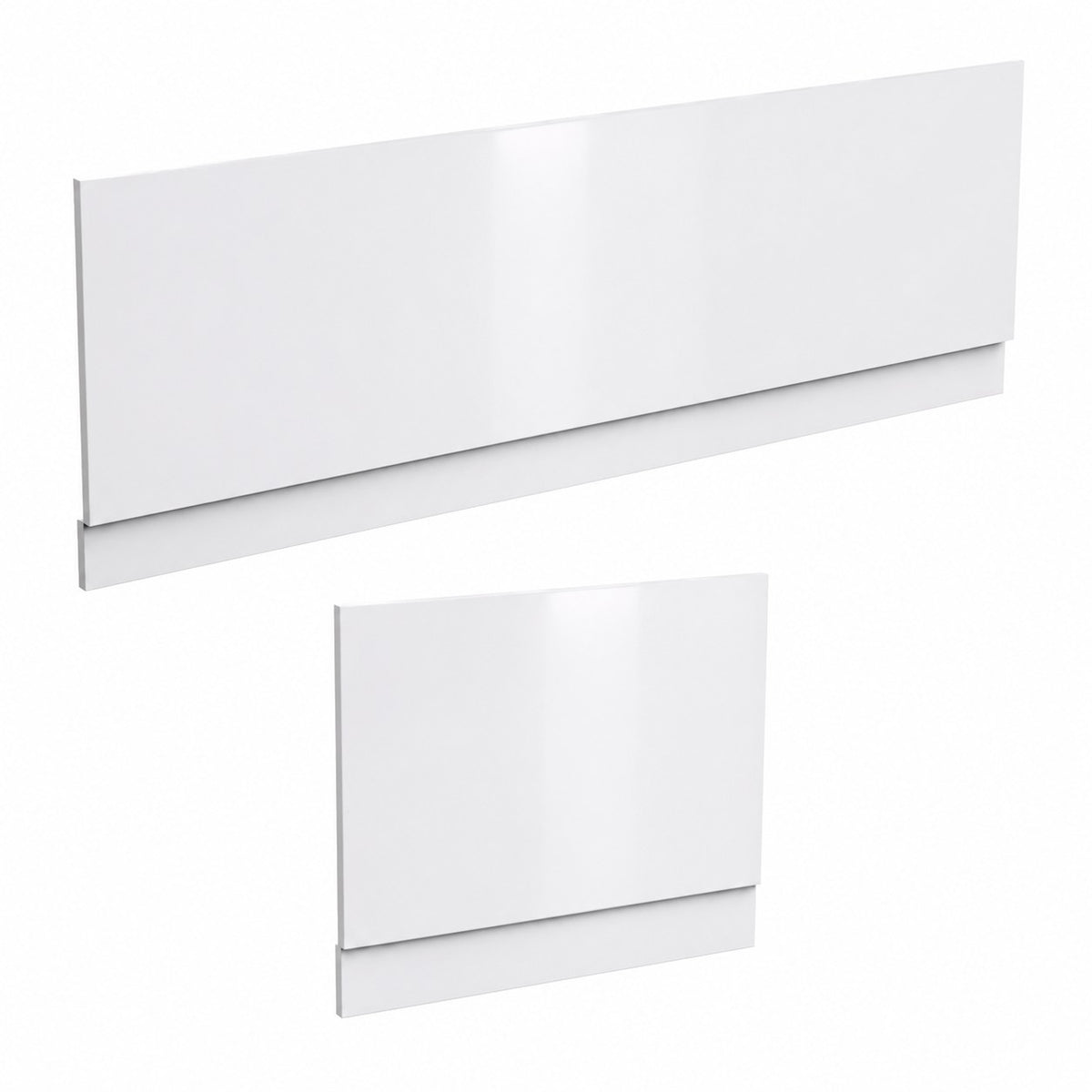White PVC 1800 x 800mm Water Proof Front and End Bath Panels