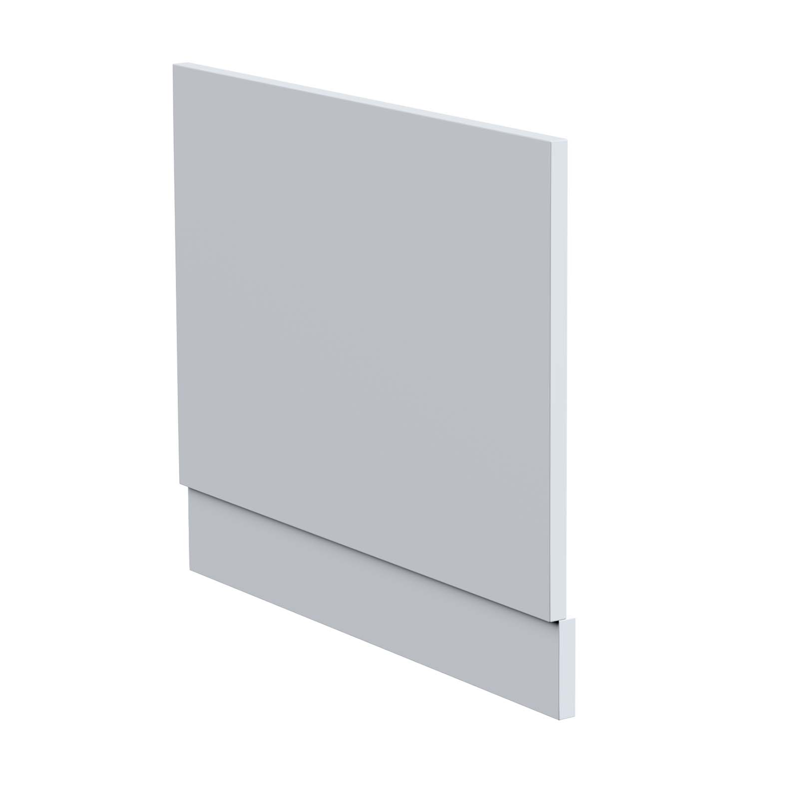 Modern 700mm Matte Grey PVC End Panel 15mm Thickness +Plinth