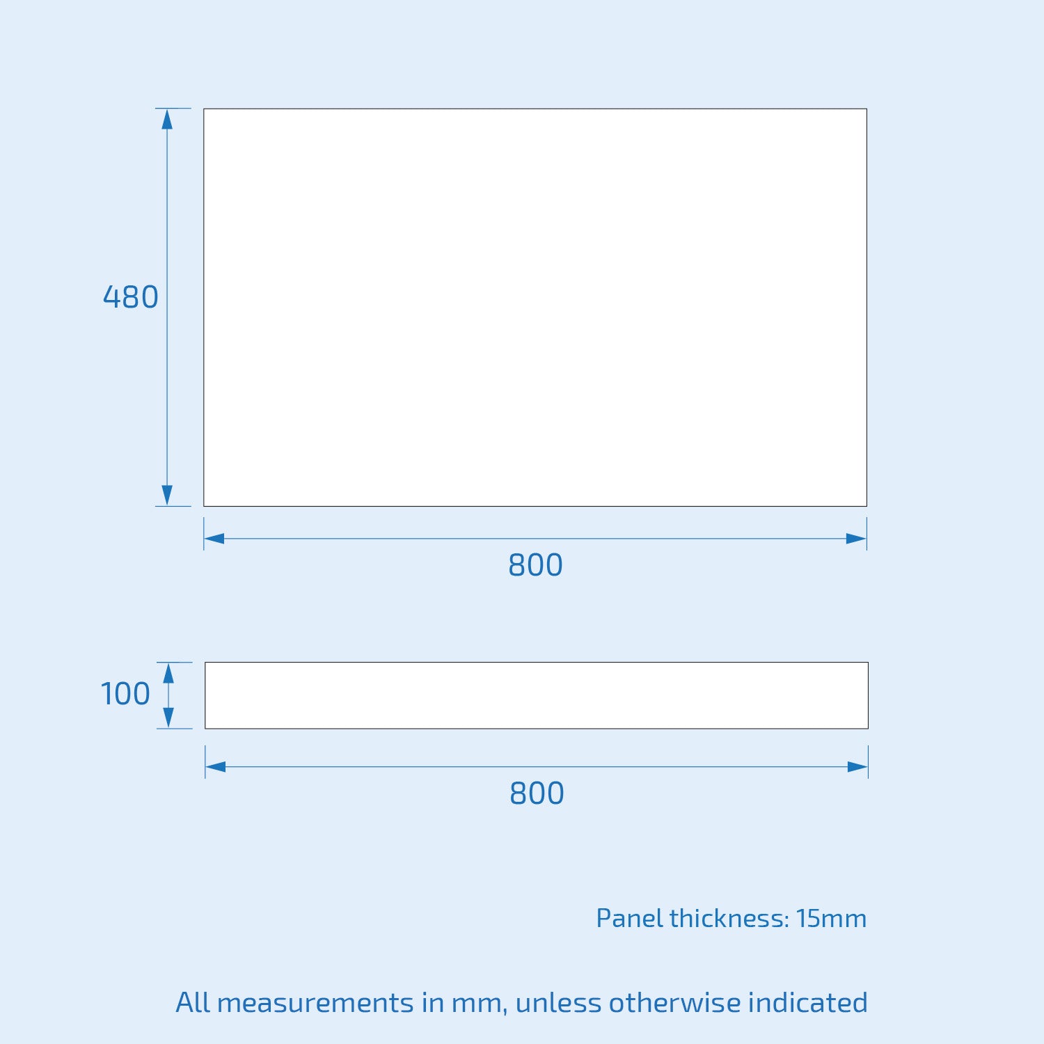 Gorge Modern 800mm Matte Grey PVC End Panel 15mm Thickness + Plinth