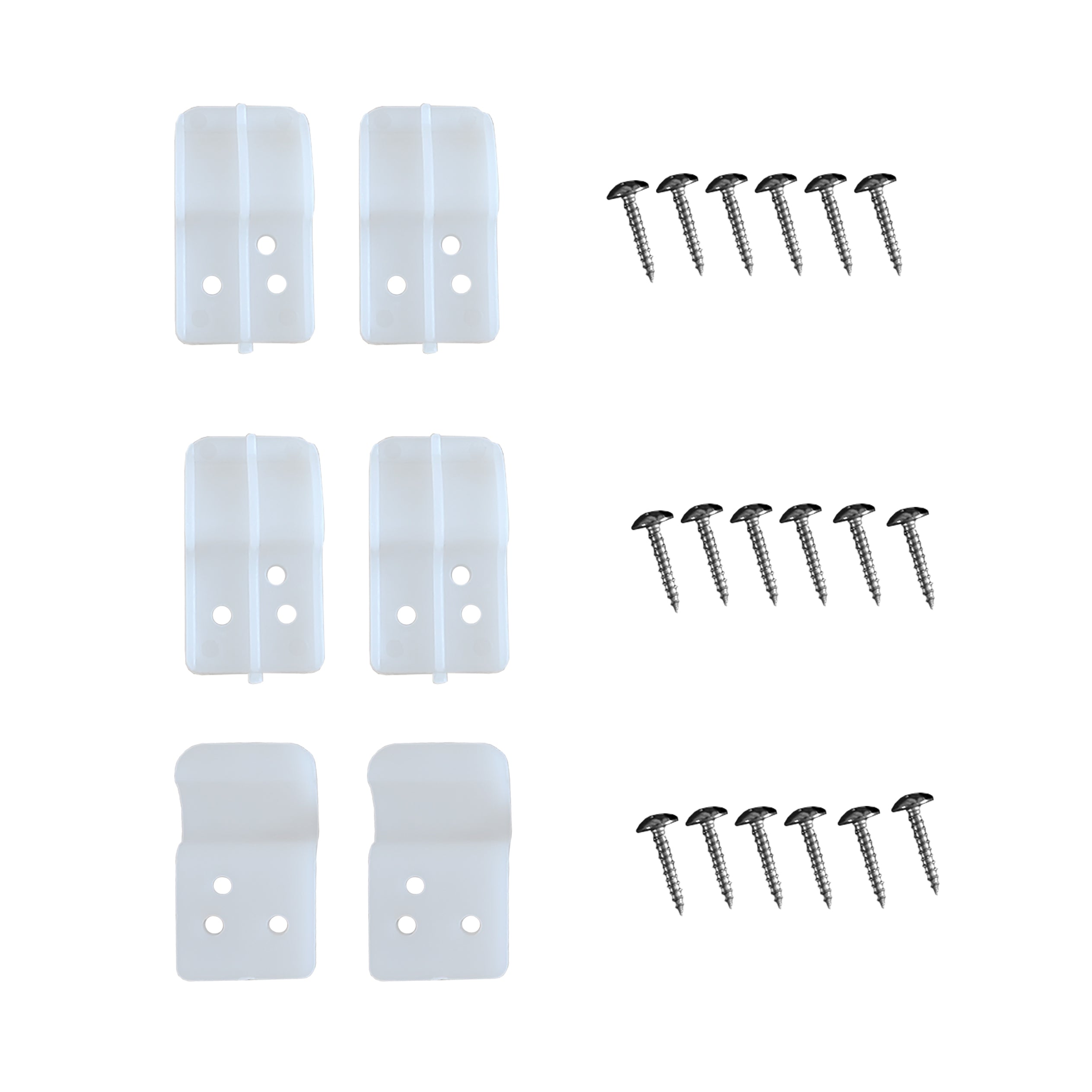 Bathroom Accessories Bath Panel Clips x 6 and Screws