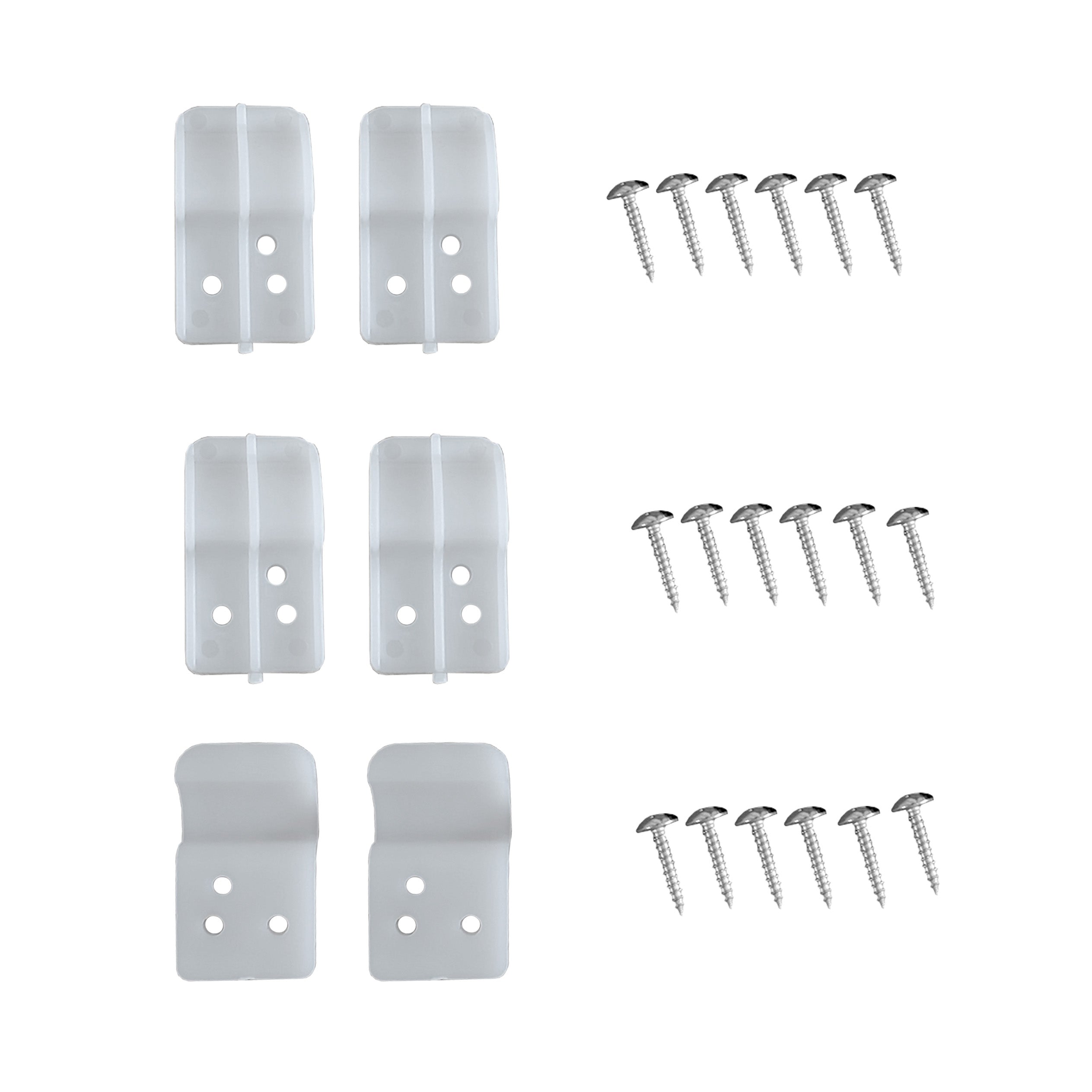 Bathroom Accessories Bath Panel Clips x 6 and Screws